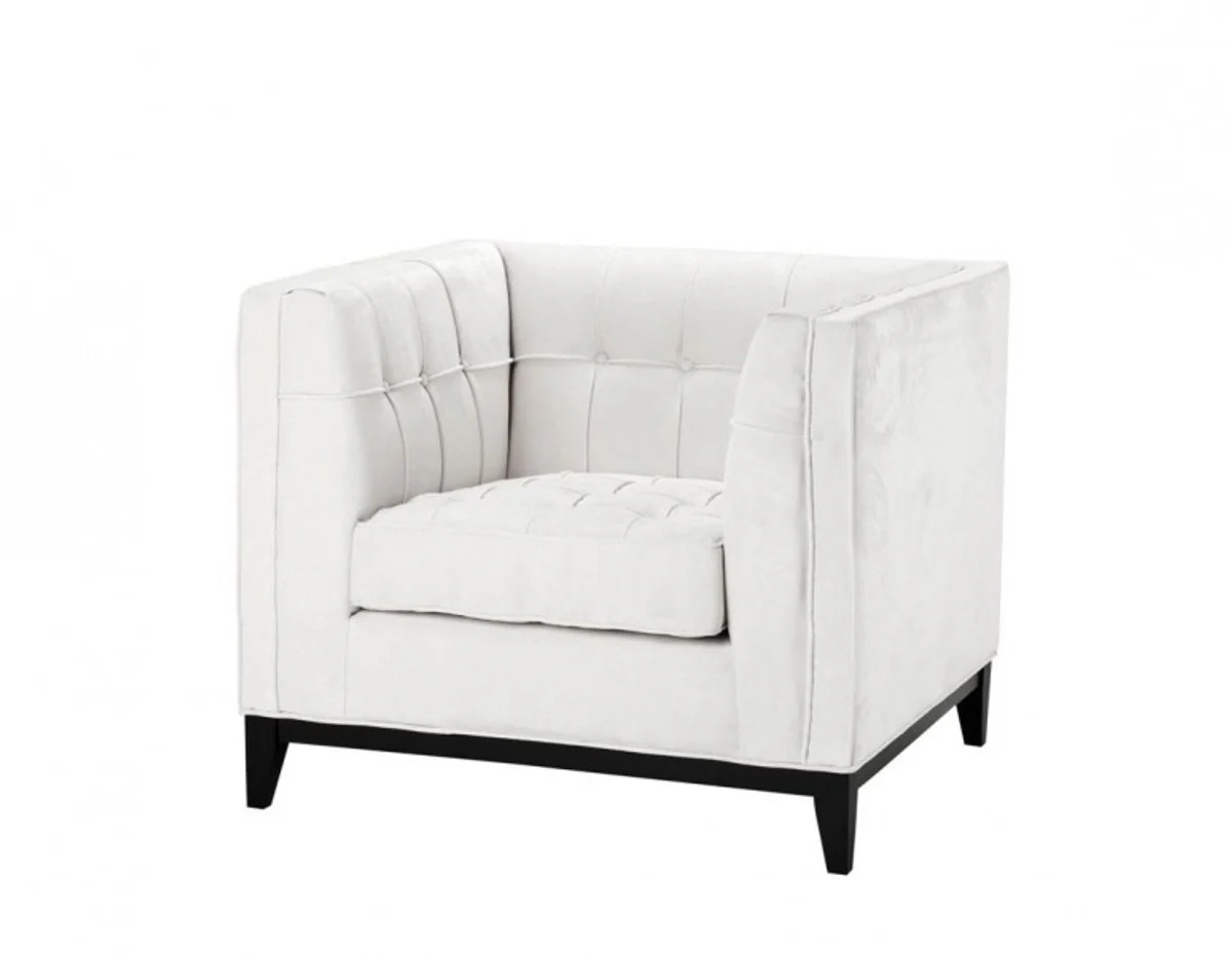 Luxury designer hotel armchair white - luxury armchair