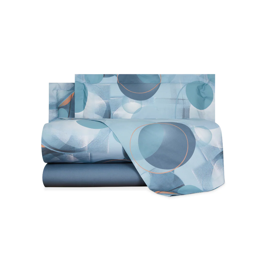 Completo Lenzuola In Percalle Storm Matrimoniale