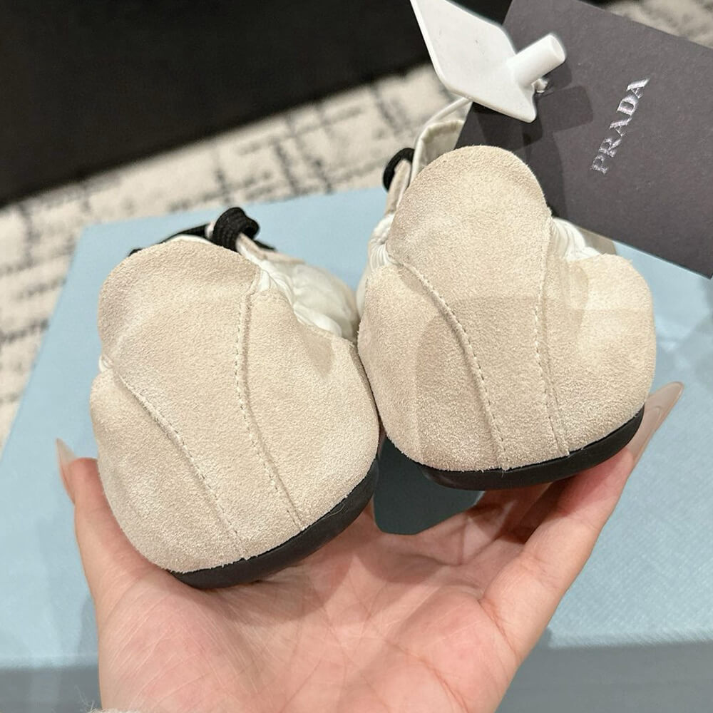 PRADA Collapse Re-Nylon and suede sneakers - Top Club