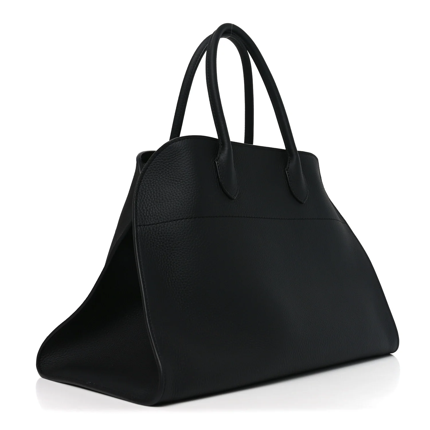 Matte Grained Calfskin Soft Margaux 15 Black - Top Club