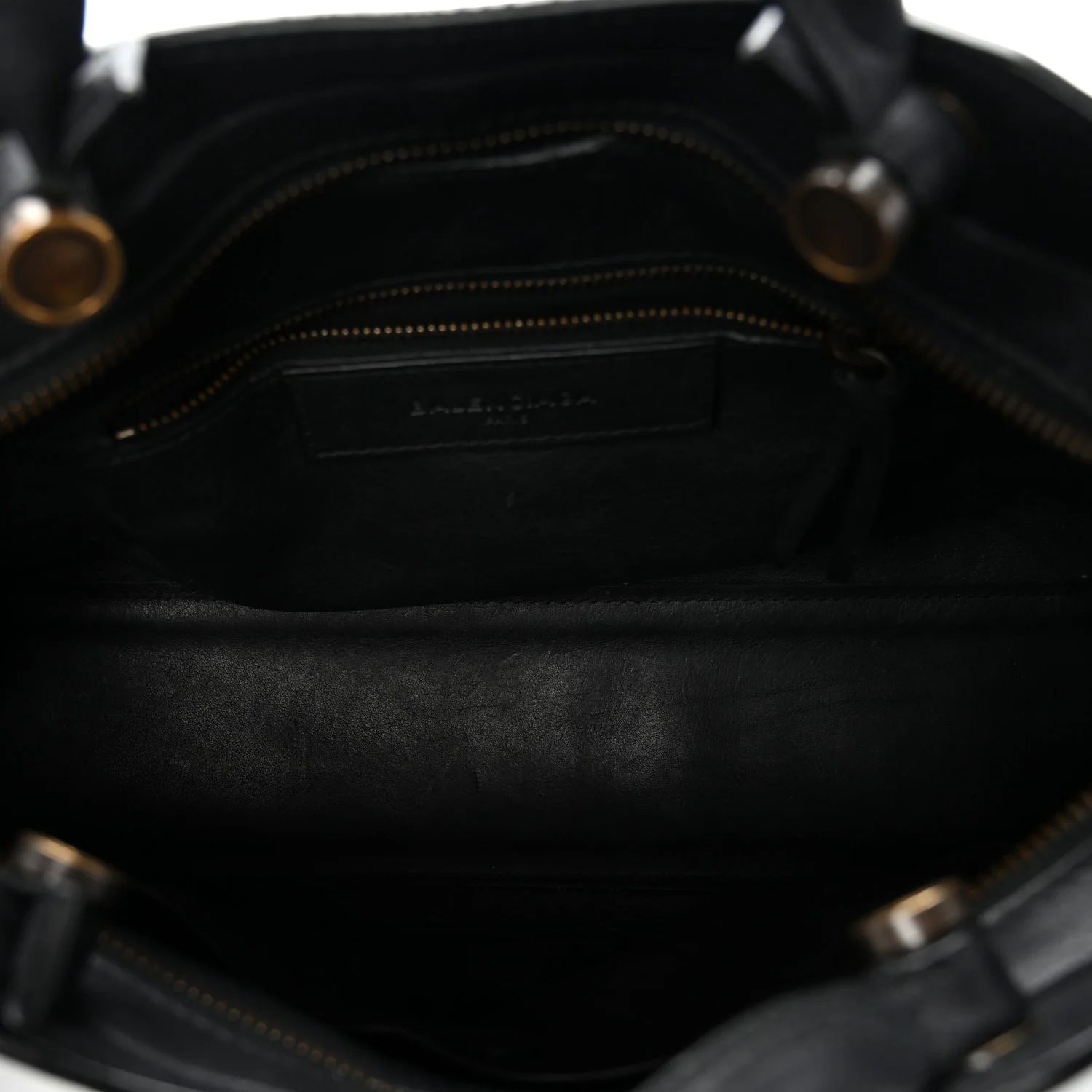 Veau Soyeux Perforated Blackout Hardware S City Black - Top Club