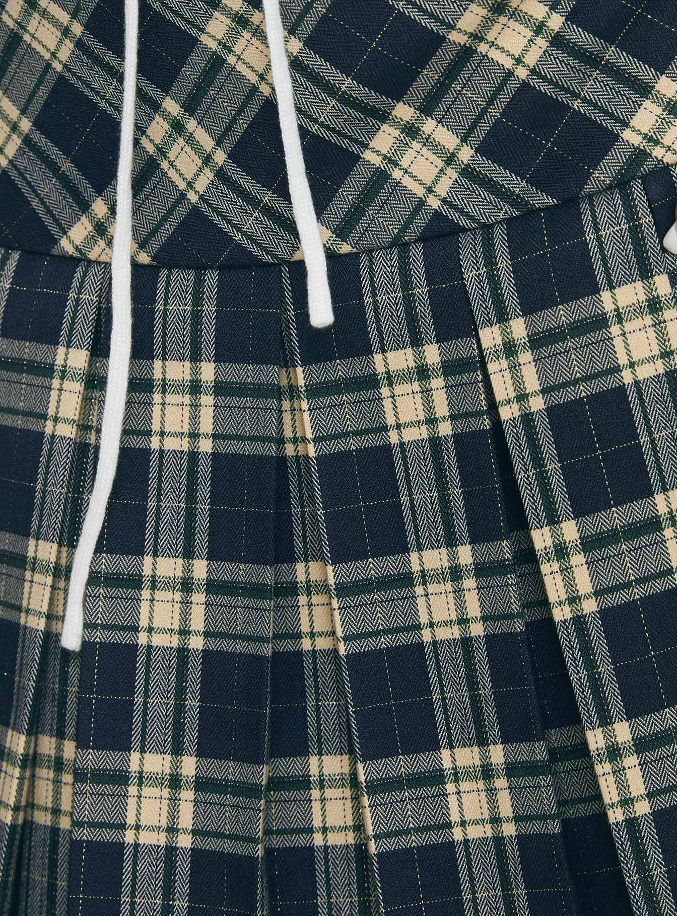 Winn-dixie Pleated Mini Skirt Check