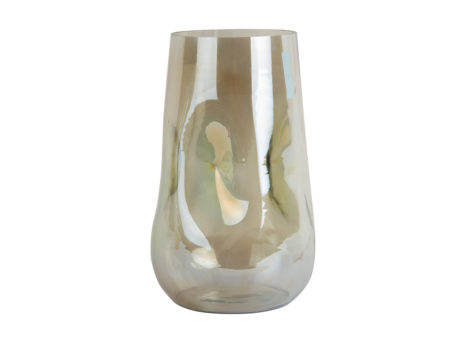 Vase Luster organic large shiny jungle green