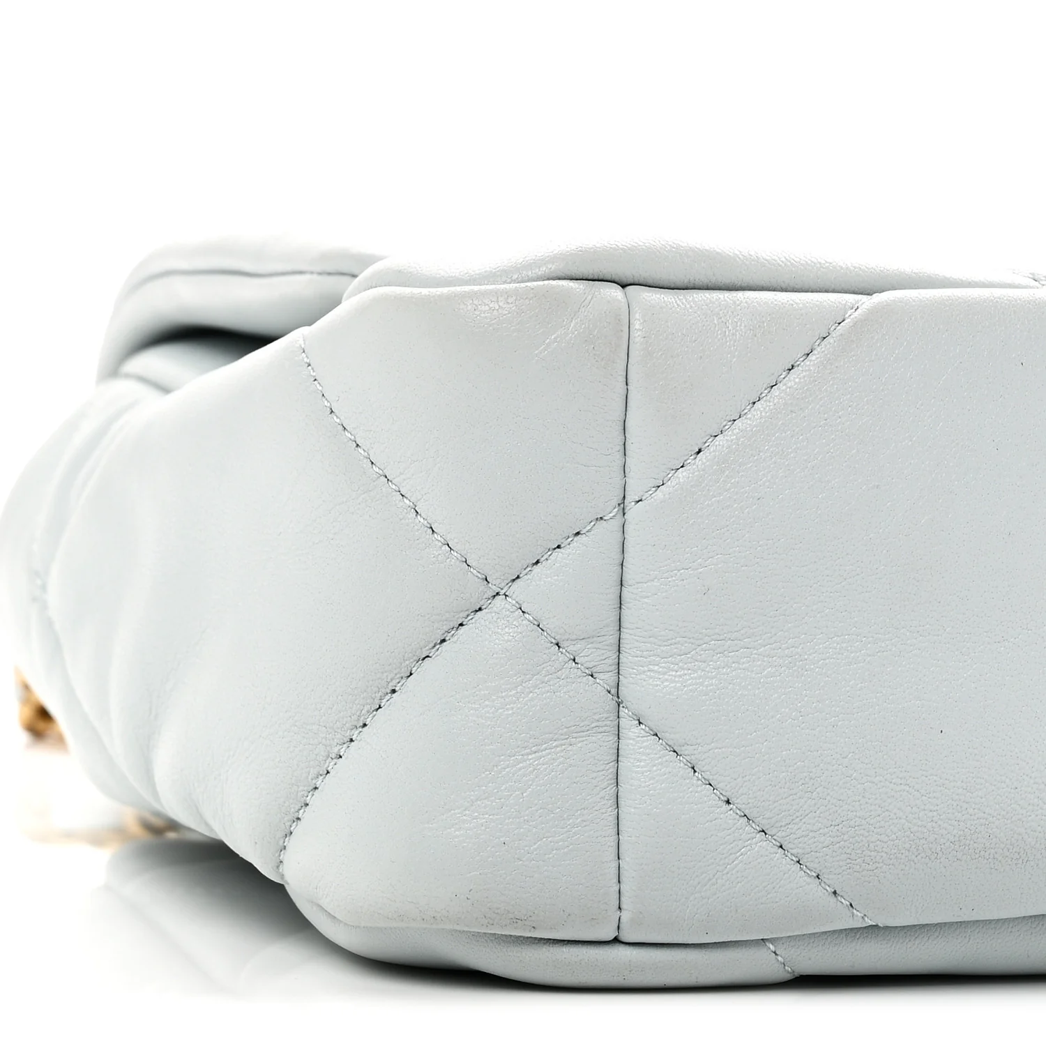 Lambskin Quilted Medium Chanel 19 Flap Light Blue - Top Club