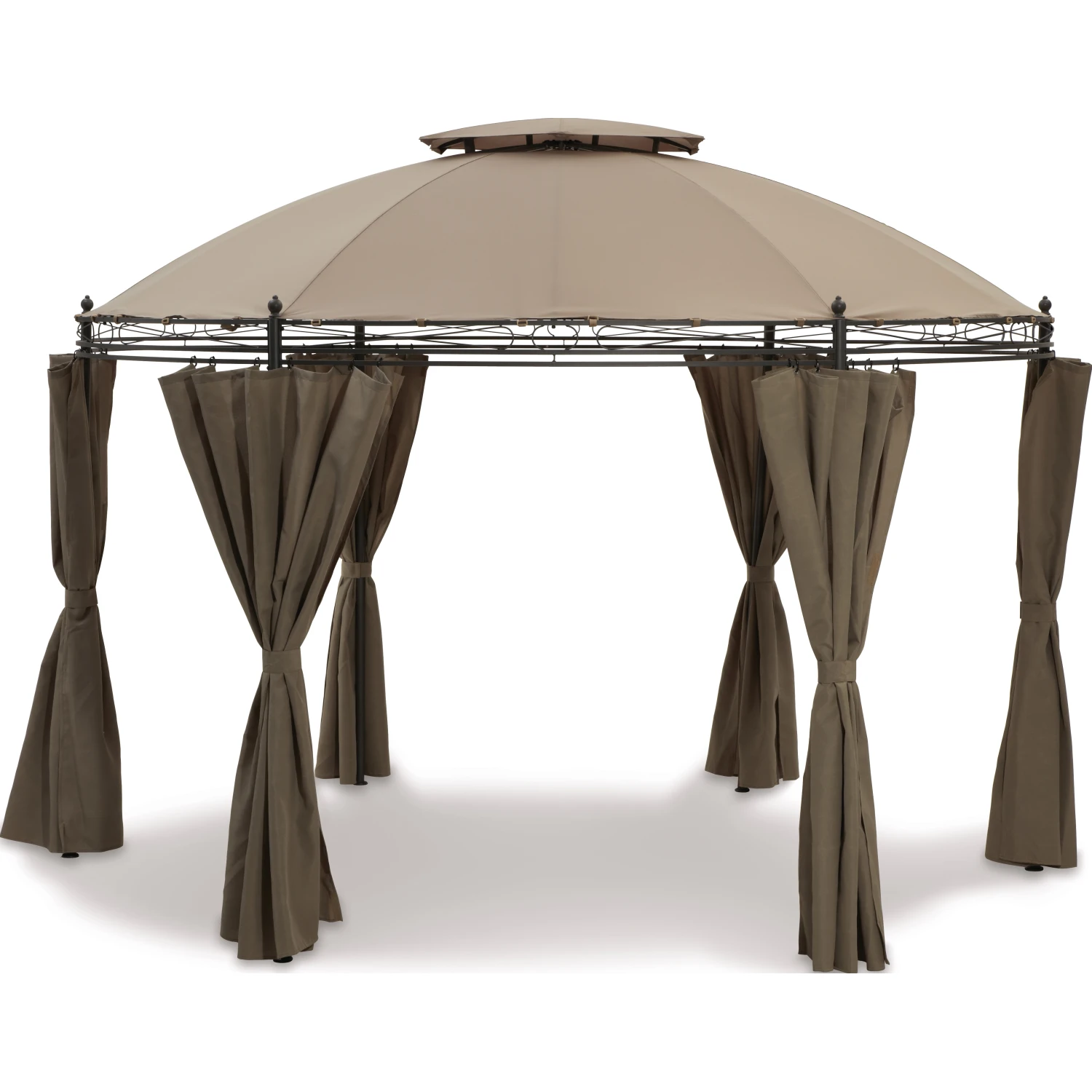 Gazebo in acciaio e poliestere Braga 350x350x270 cm