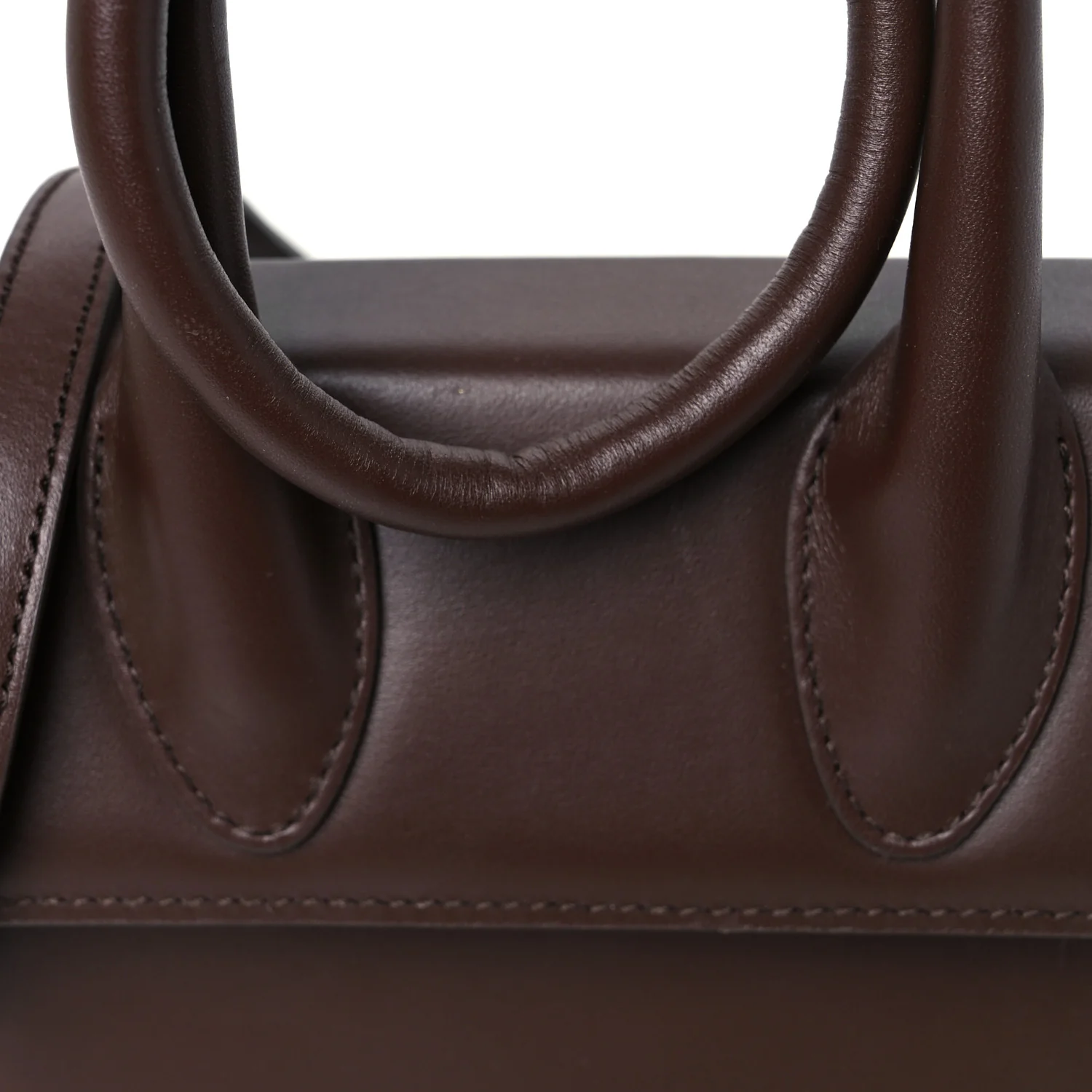 Smooth Calfskin Le Chiquito Noeud Dark Brown - Top Club