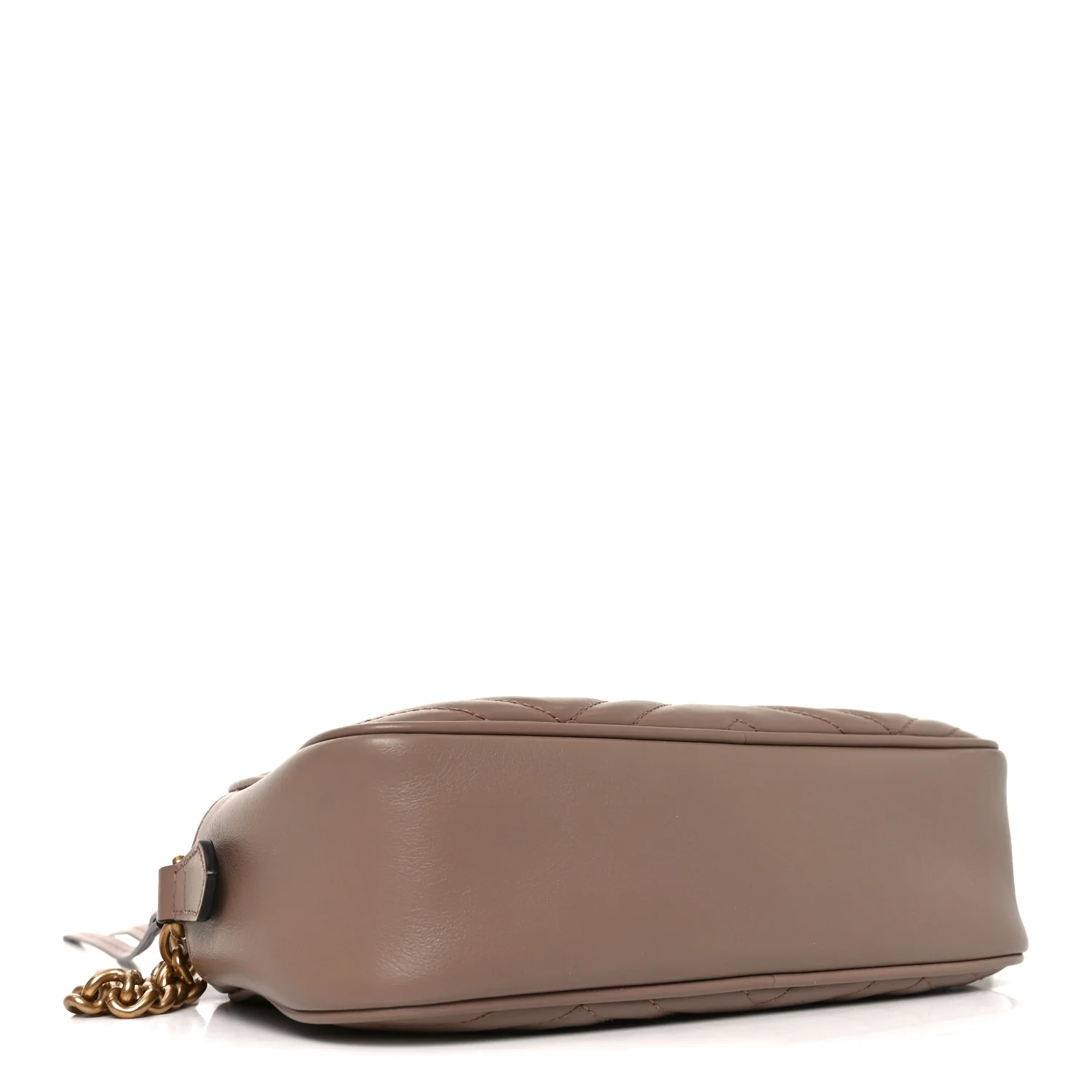 Calfskin Matelasse Small GG Marmont Chain Shoulder Bag Porcelain Rose - Top Club