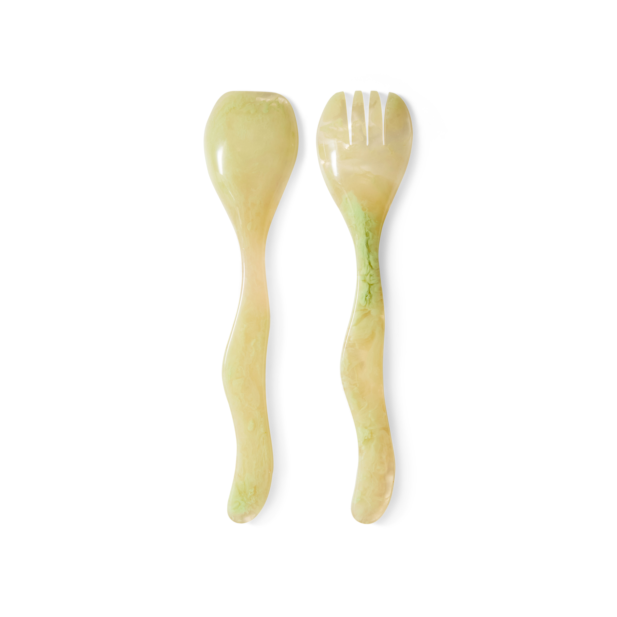 Saladebestek mist green - set van 2