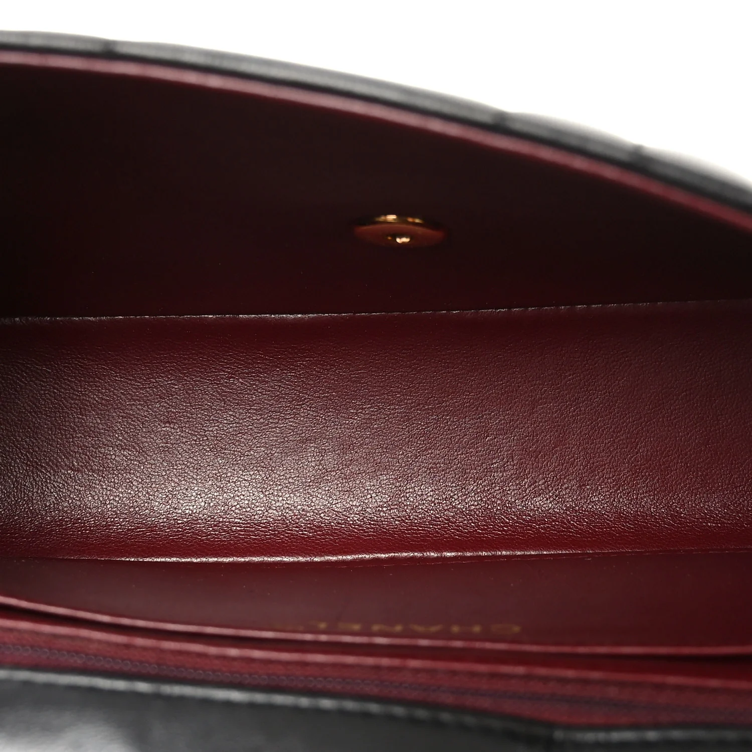 Lambskin Vertical Quilted Medium Single Flap Black - Top Club