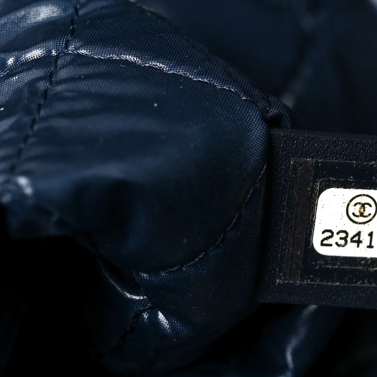 Nylon Cat Emoticon Tote Navy Silver - Top Club