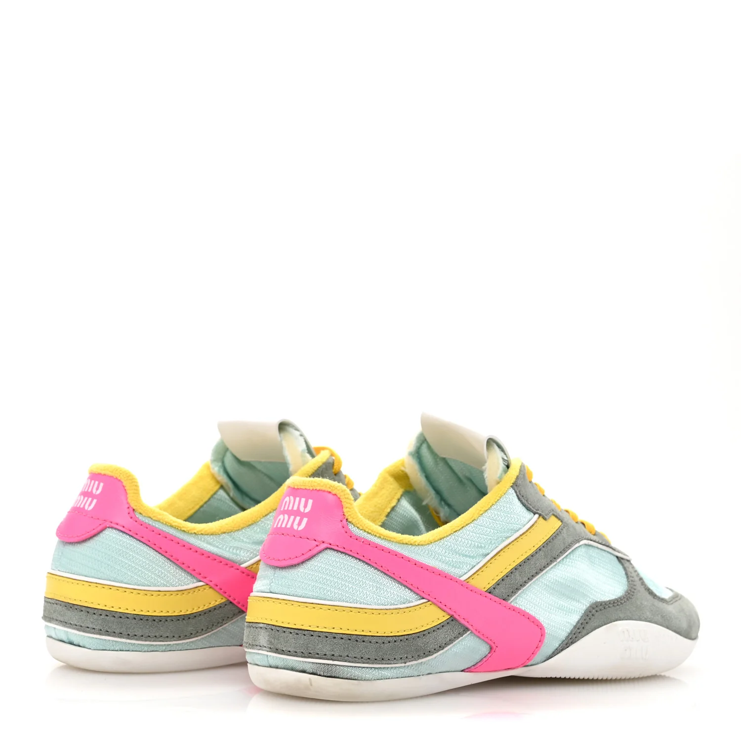 Technical Fabric Suede Gymnasium Sneakers 37 Anise Fuchsia - Top Club