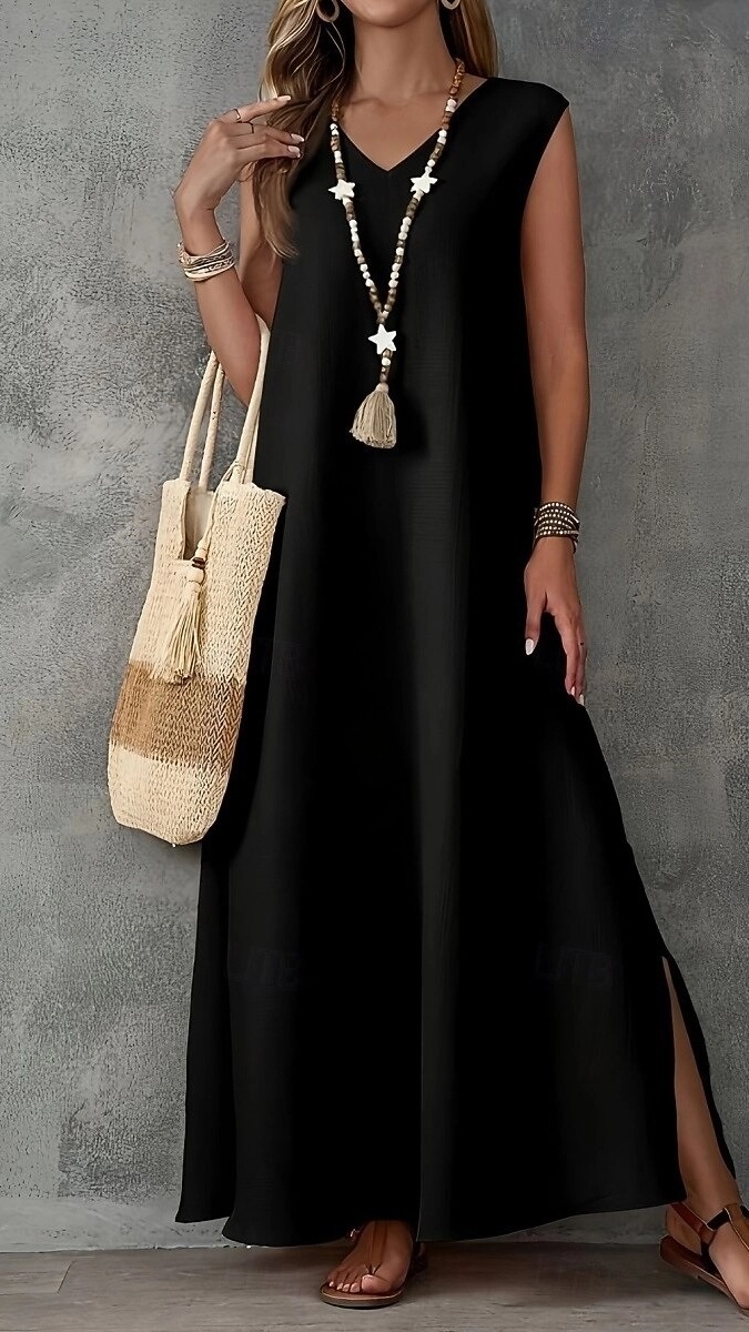 Women's Elegant Long A-Line Dress - Nordfashionstorm - Women's Clothing, Fashion for You - Nordfashionstorm.com