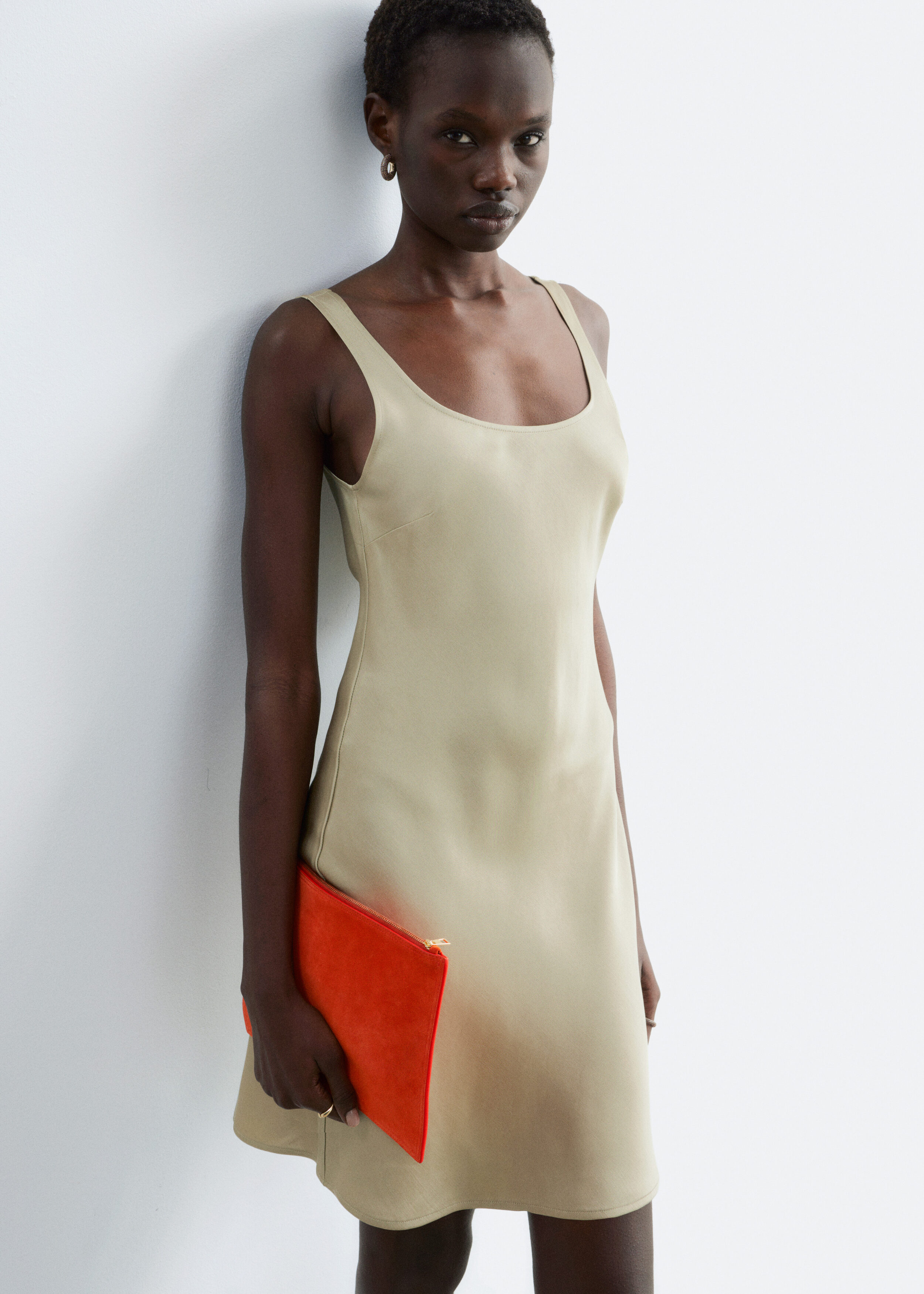 & Other Stories SATIN SLIP MINI DRESS