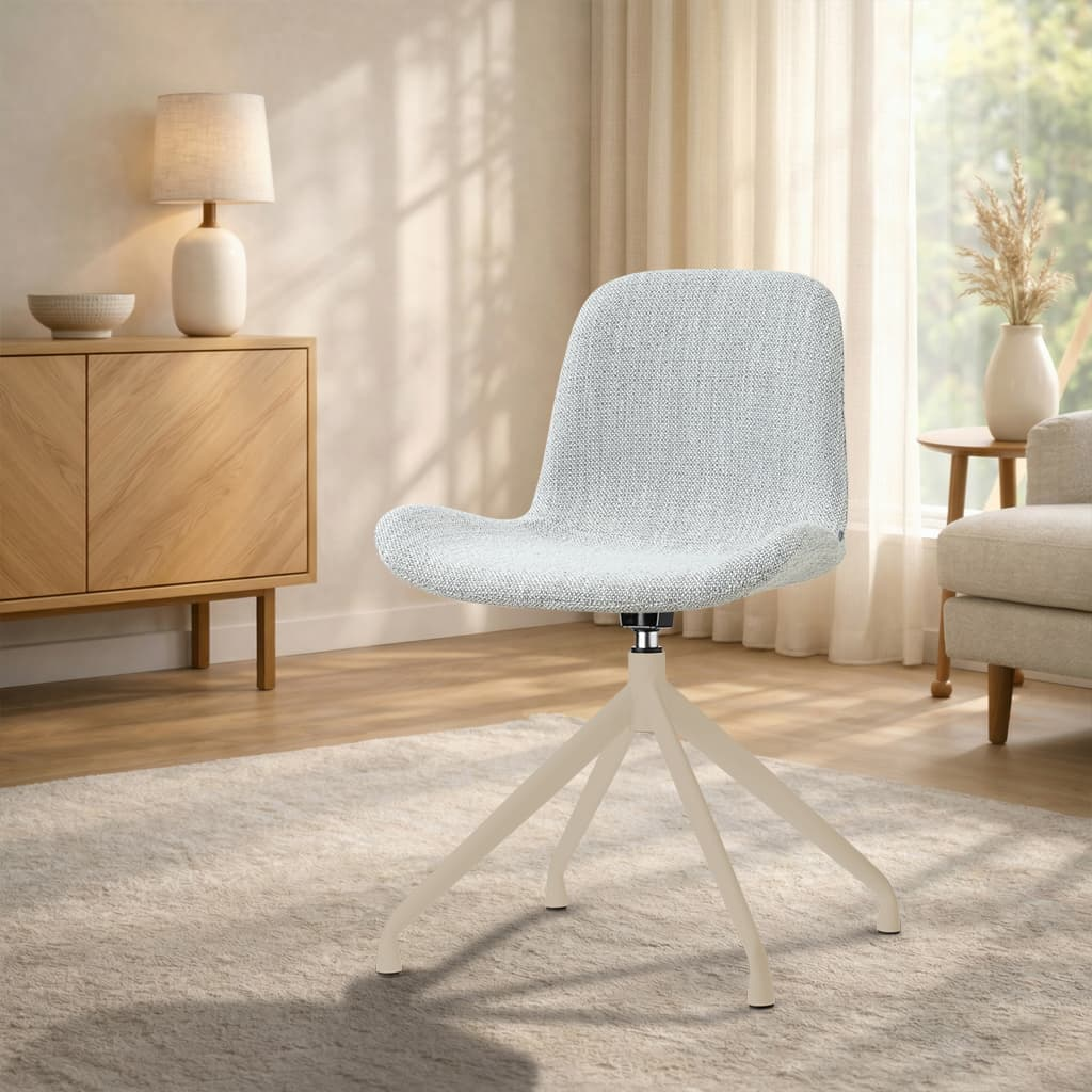 Eetkamerstoel Nola-Fé beige grijs melange