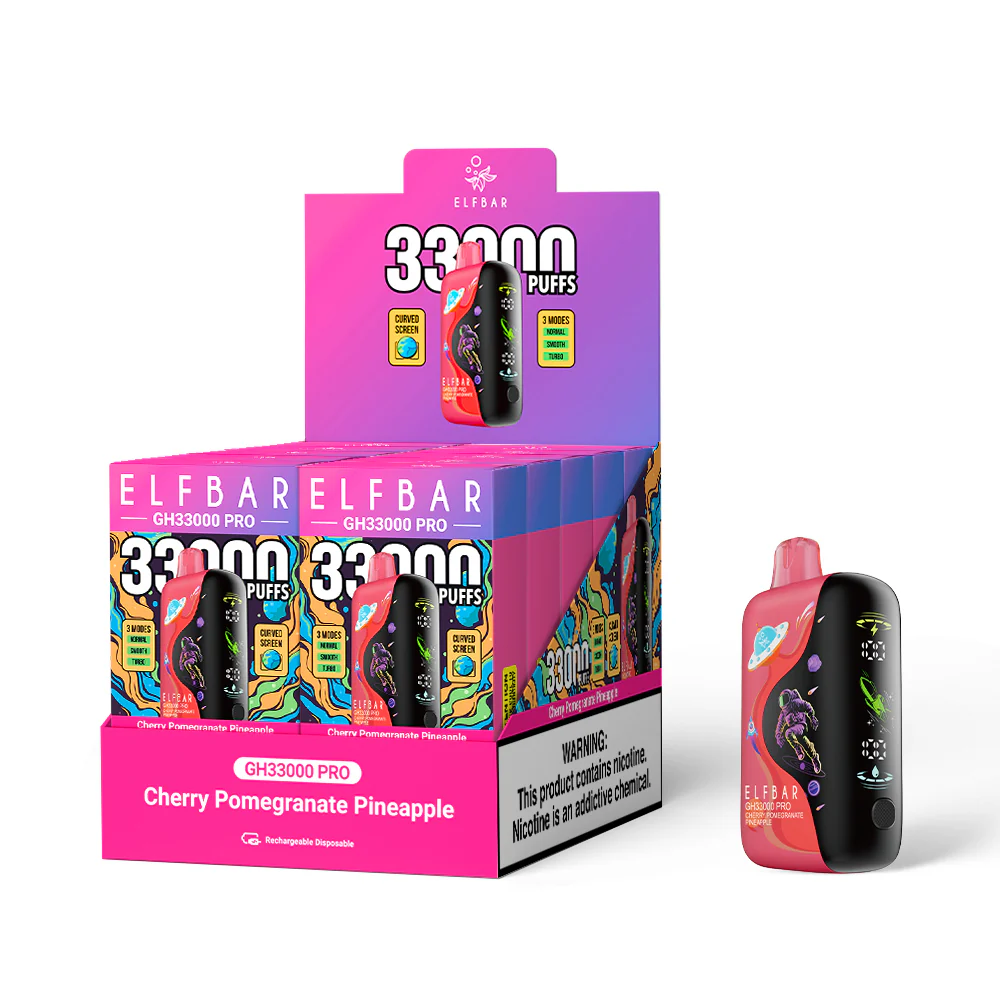 ELFBAR GH33000 PRO Rechargeable Disposable Vape (All Flavours)