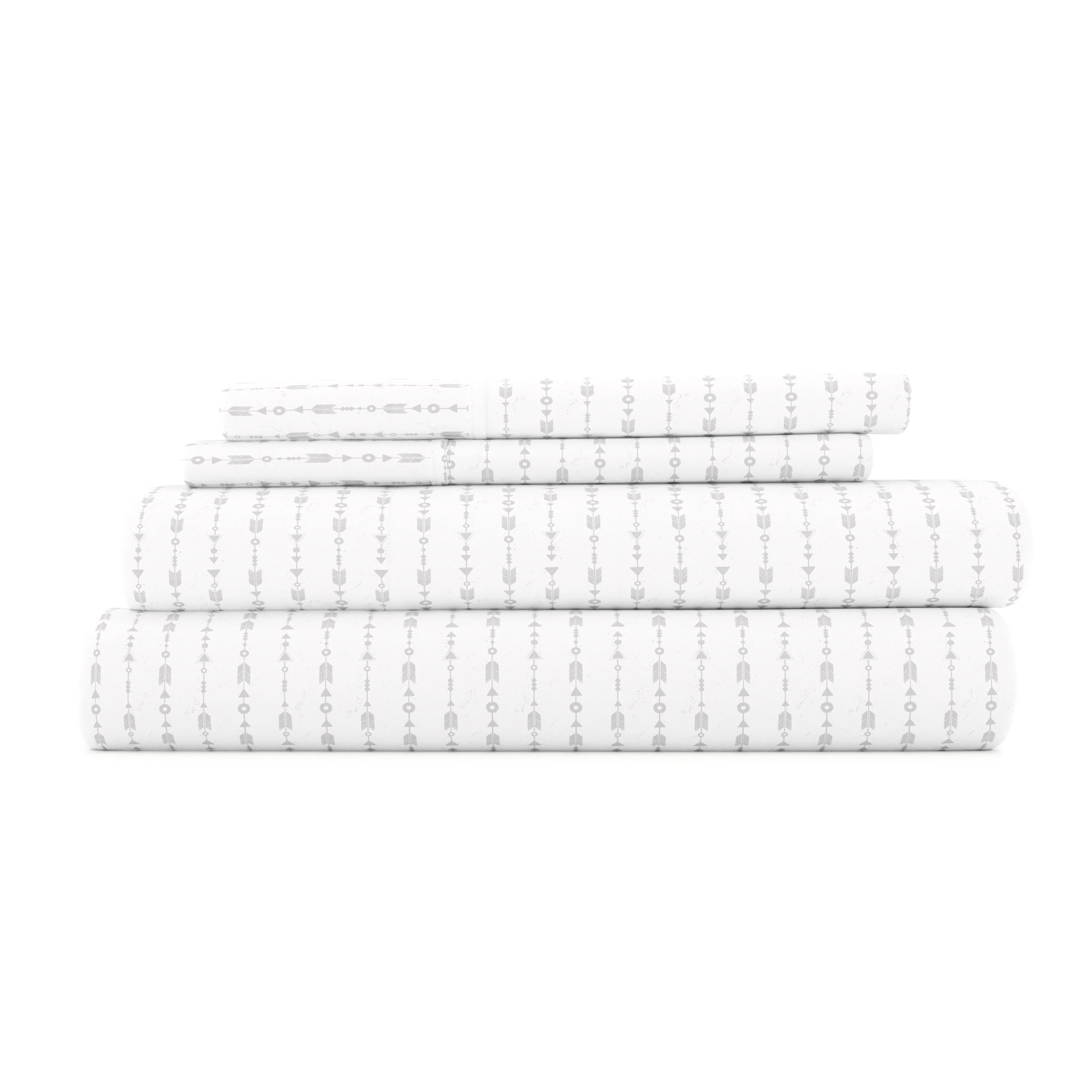 Beaded Arrows Pattern 4-Piece Sheet Set