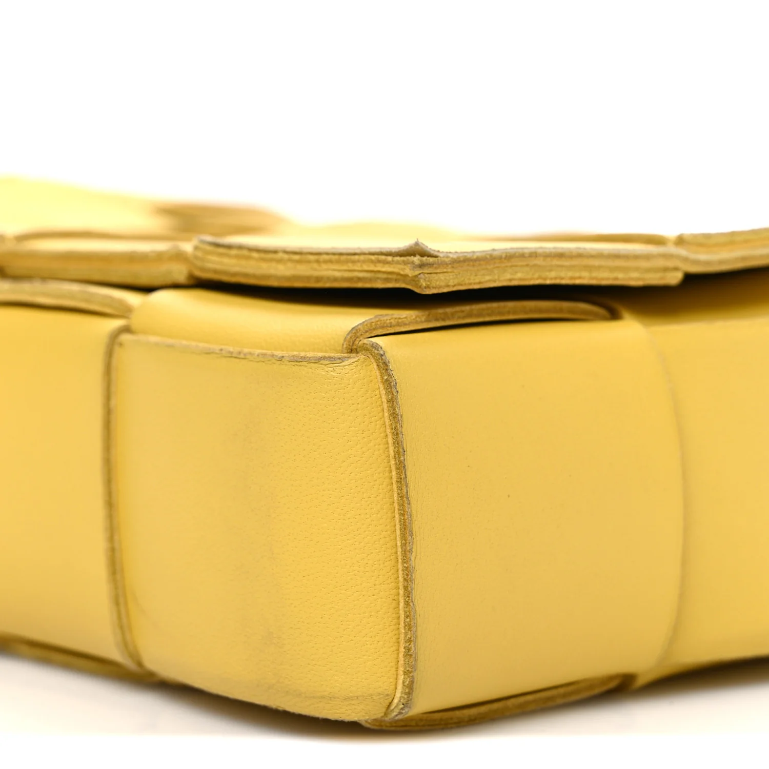 Lambskin Maxi Intrecciato Small Cassette Crossbody Bag Gold - Top Club