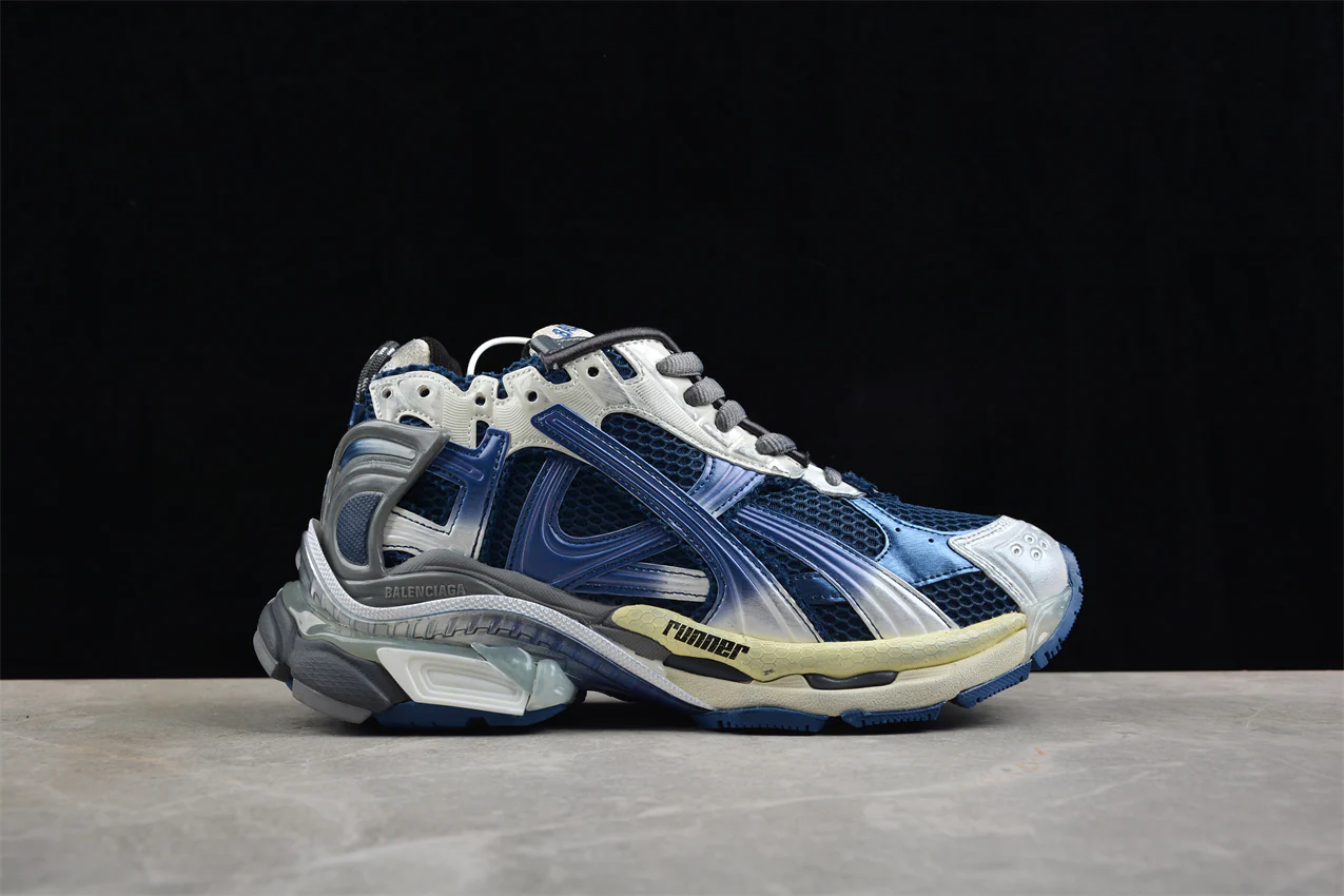 Balenciaga Runner Gradient – Distressed Style Blue - Sneaker Replica Workshop