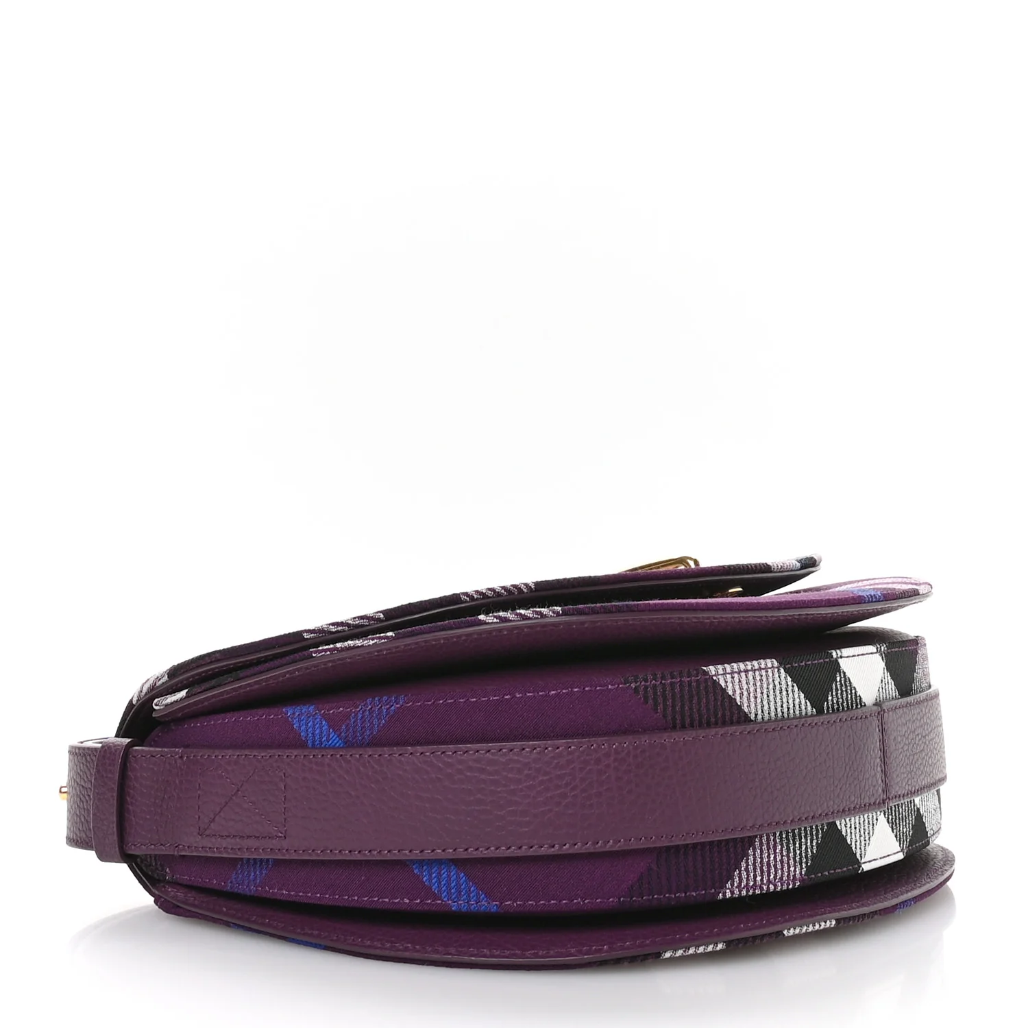 Jacquard Check Medium Rocking Horse Crossbody Pansy - Top Club