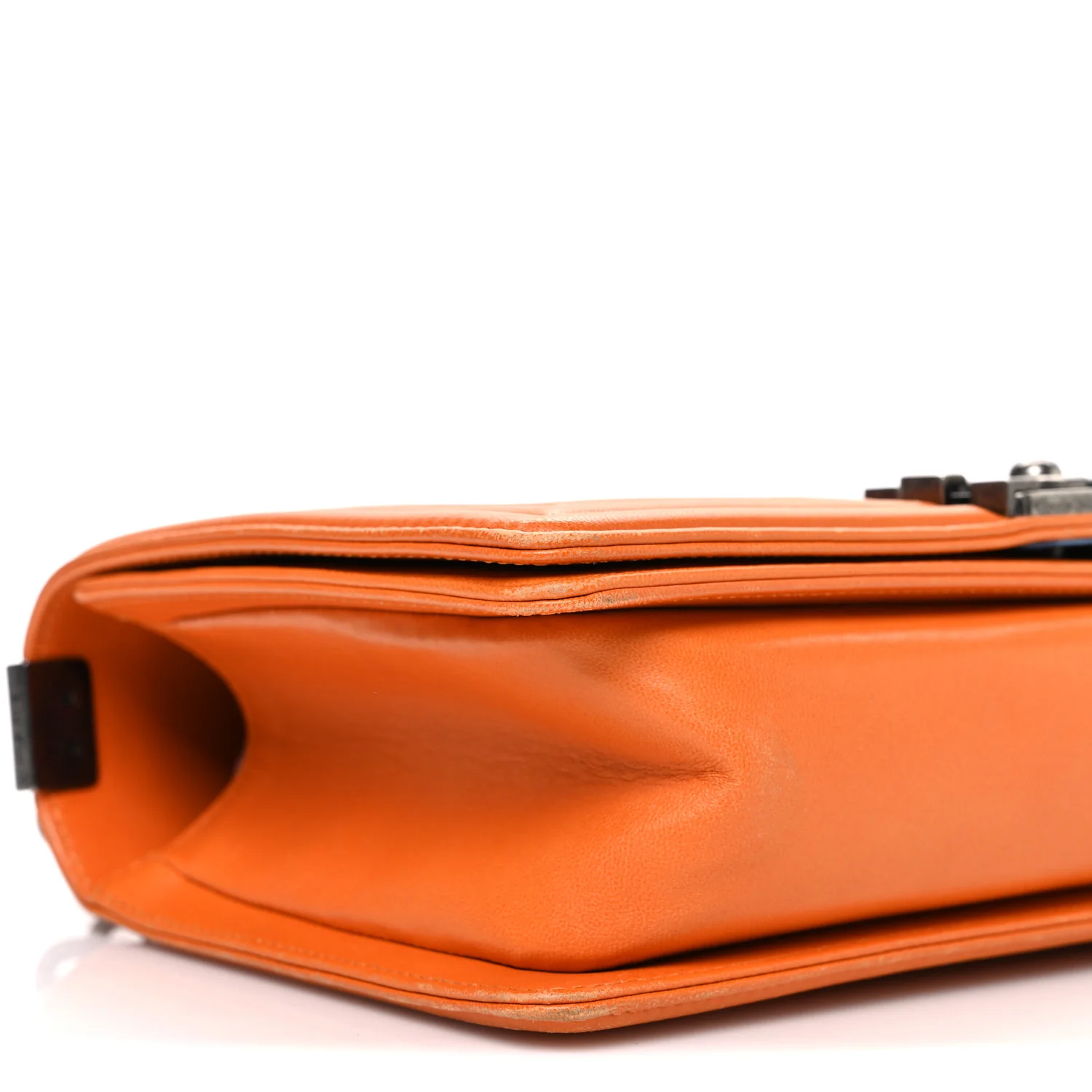 Lambskin Quilted Medium Boy Flap Orange - Top Club