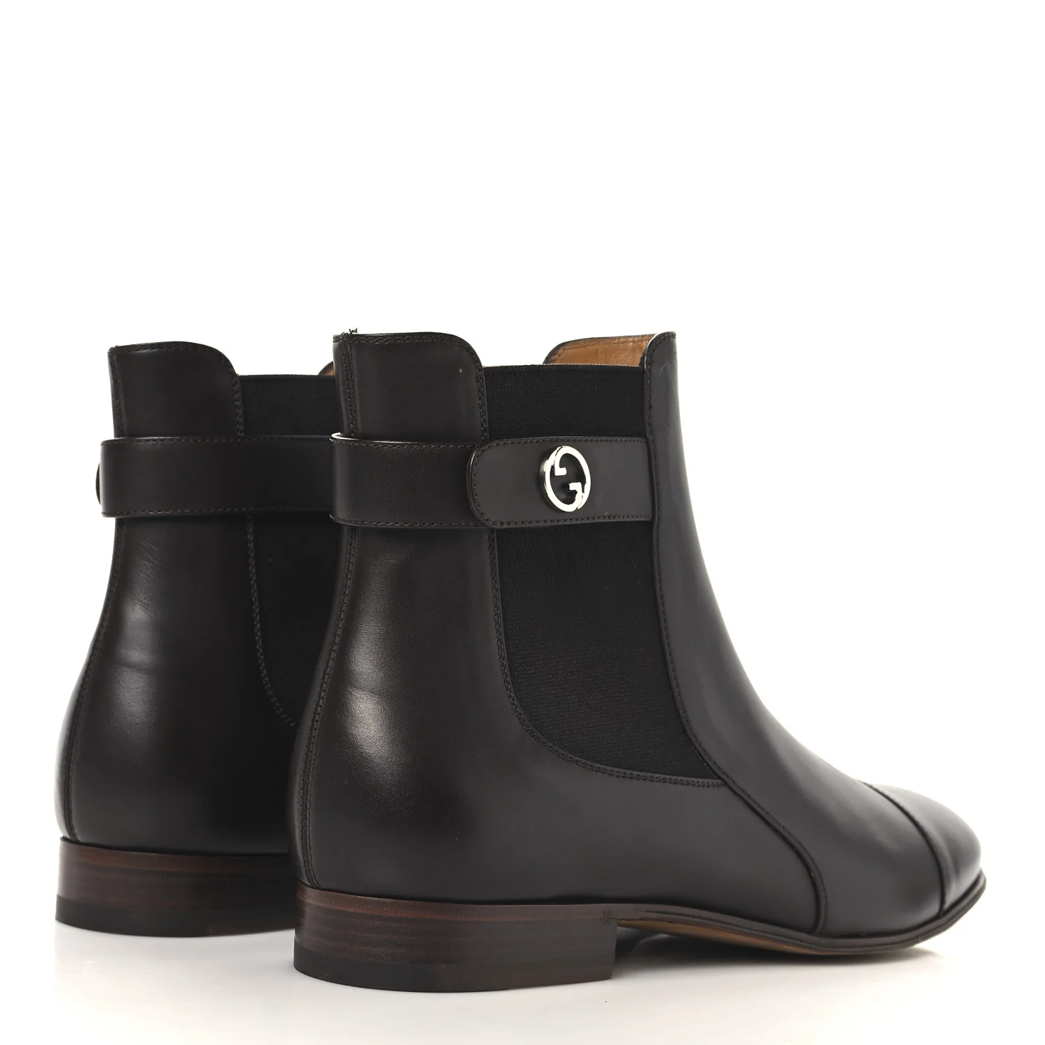 Calfskin Mens Blondie Chelsea Ankle Boots 8 Cocoa - Top Club