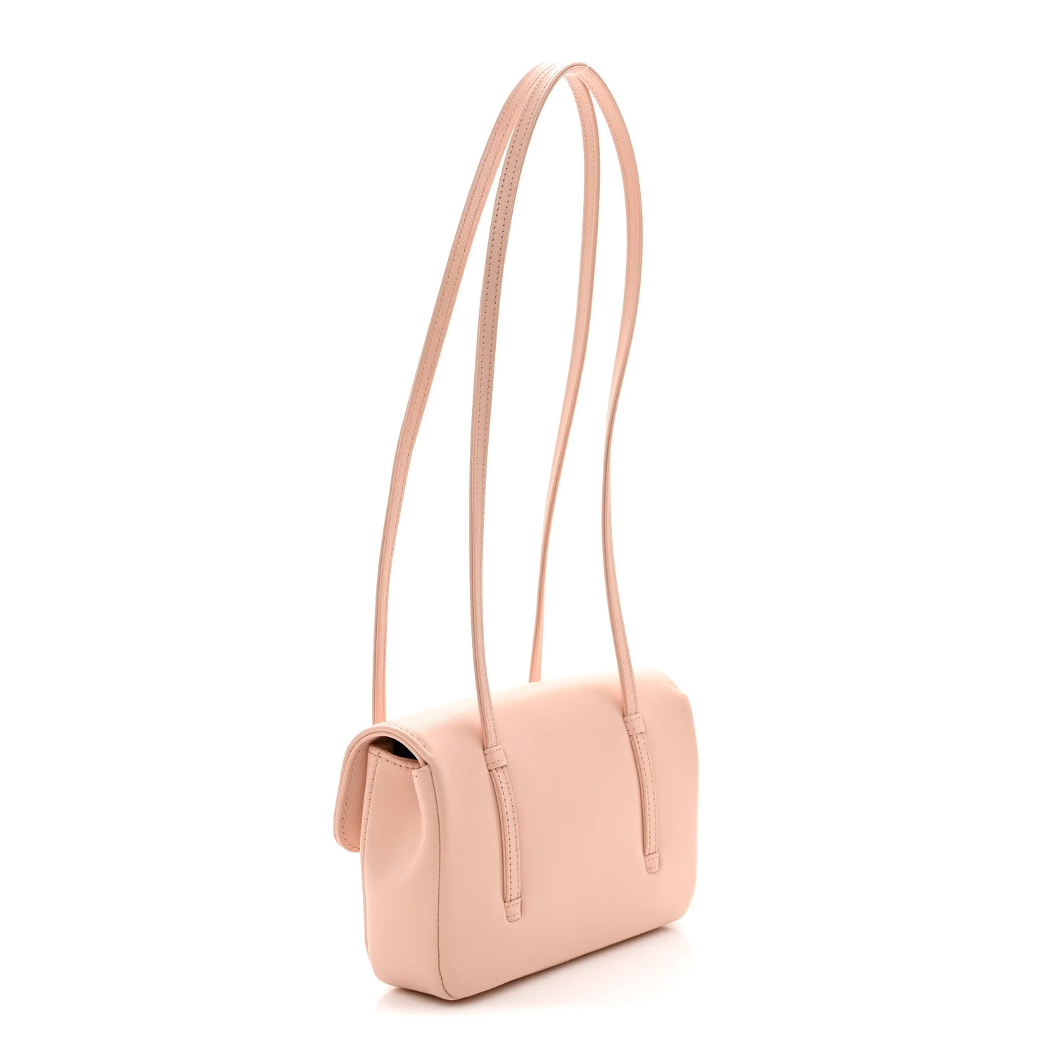 Shiny Caviar Mini Preppy Coco Shoulder Bag Light Pink - Top Club