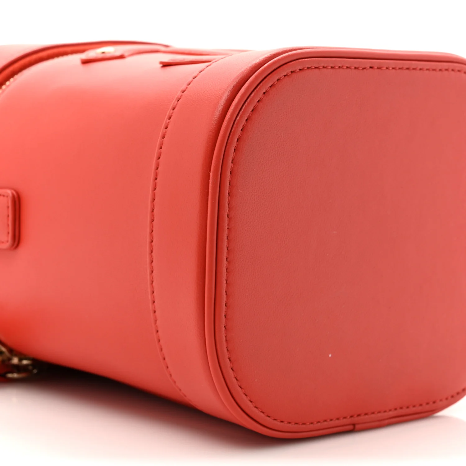 Lambskin Timeless Vanity Cosmetic Case Red - Top Club