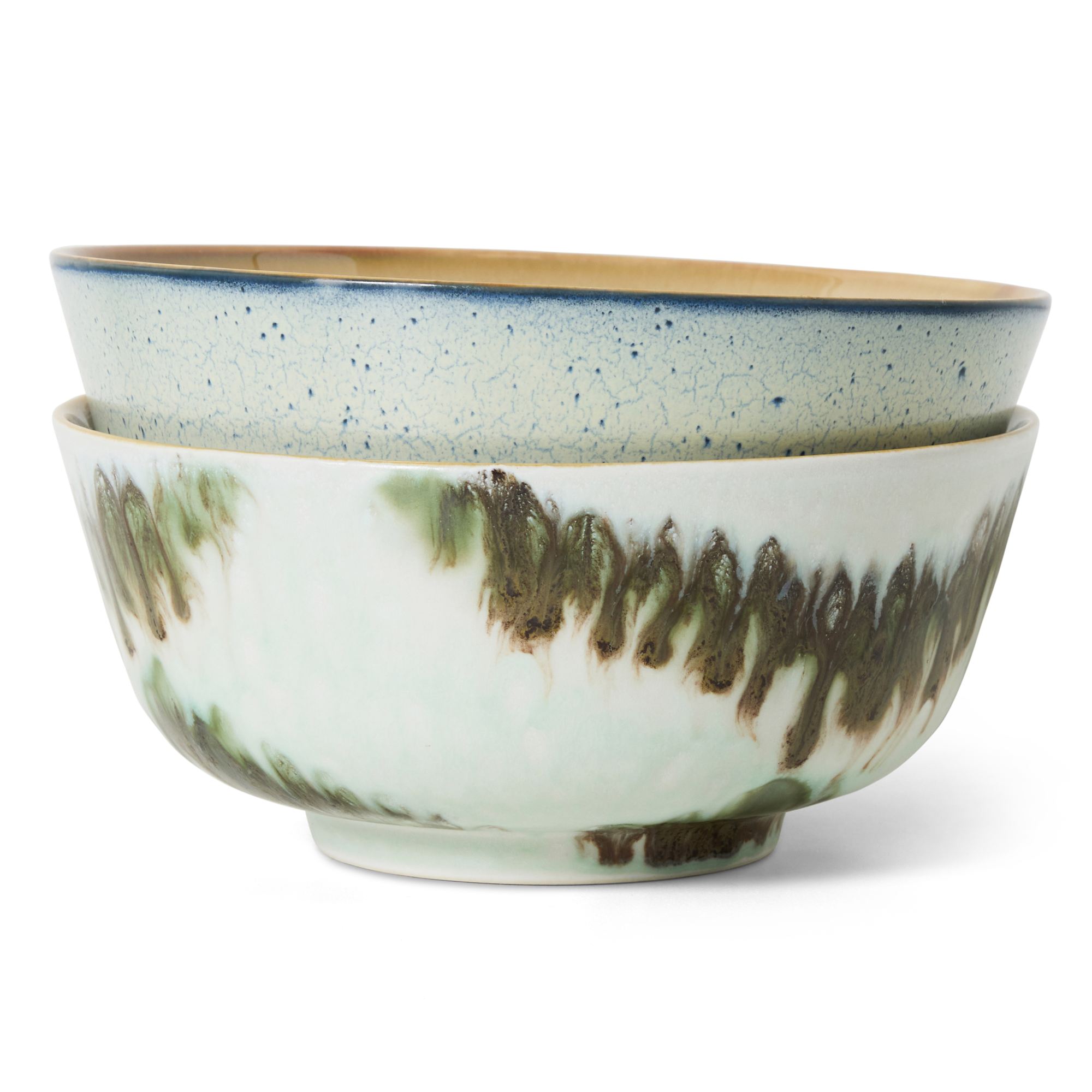 Servies 70's Ceramics ramen kom Minimalist Ø19 - set van 2