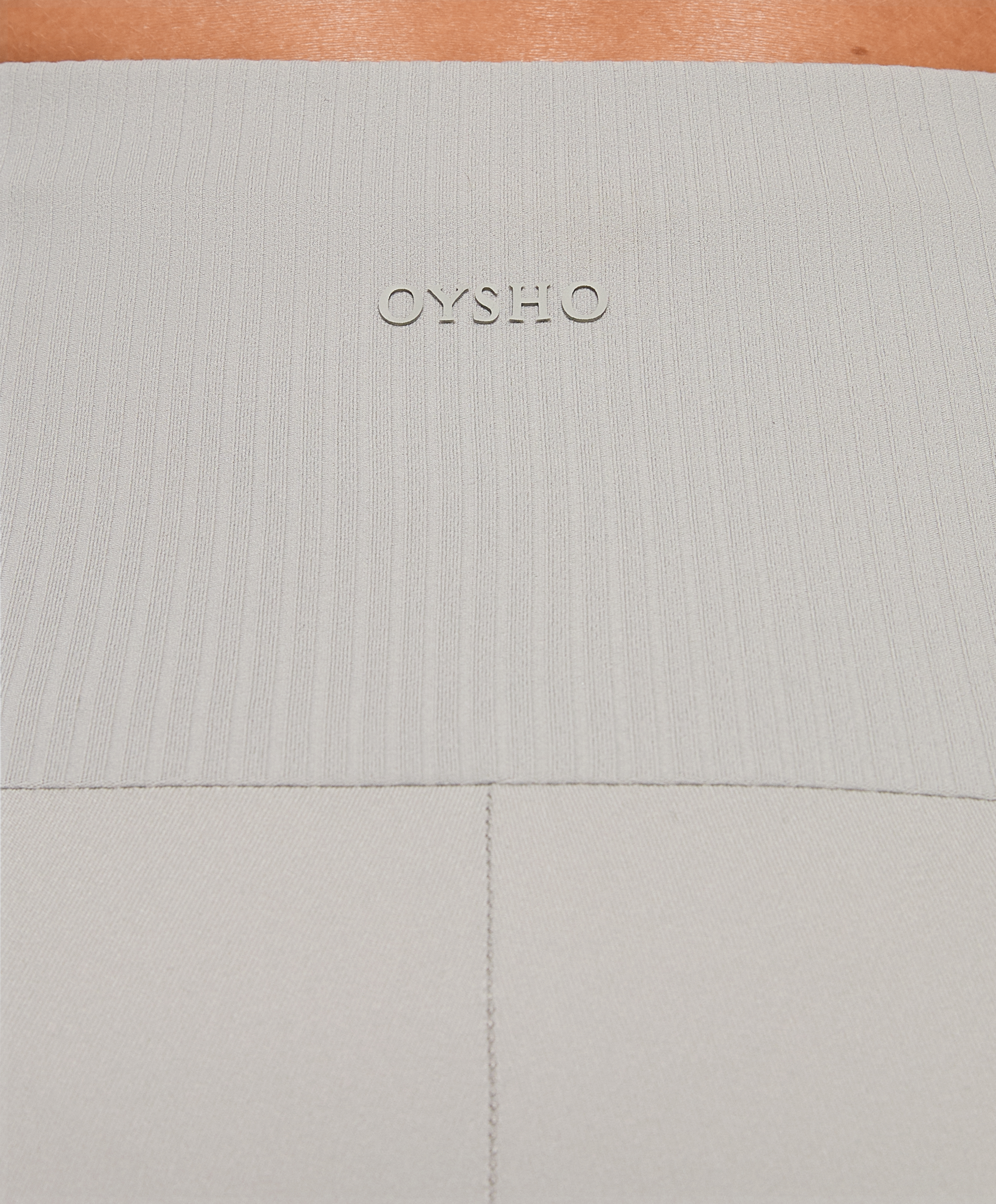 OYSHO Comfortlux high-rise rib 20 cm cycle leggings