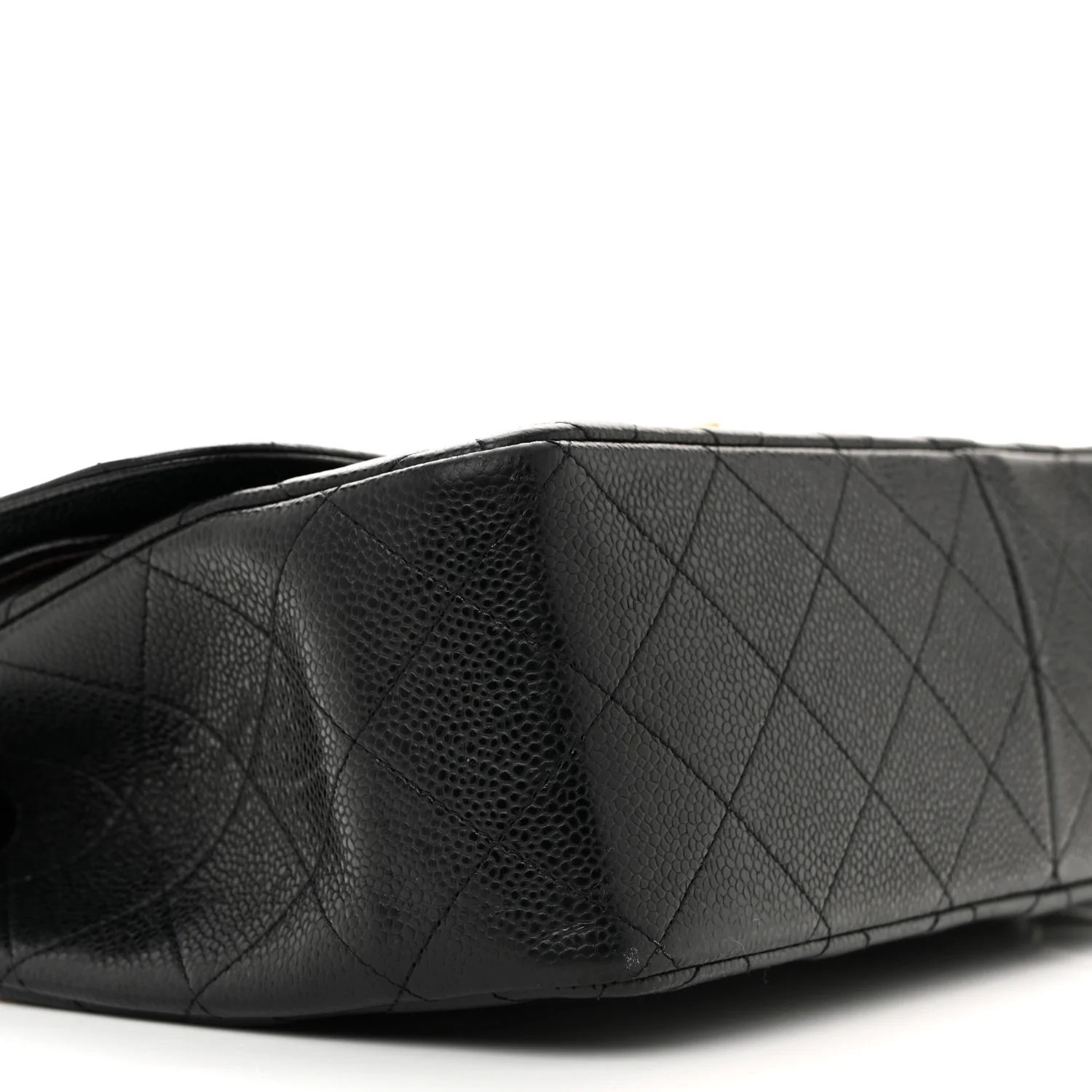 Caviar Quilted Jumbo Double Flap Black - Top Club