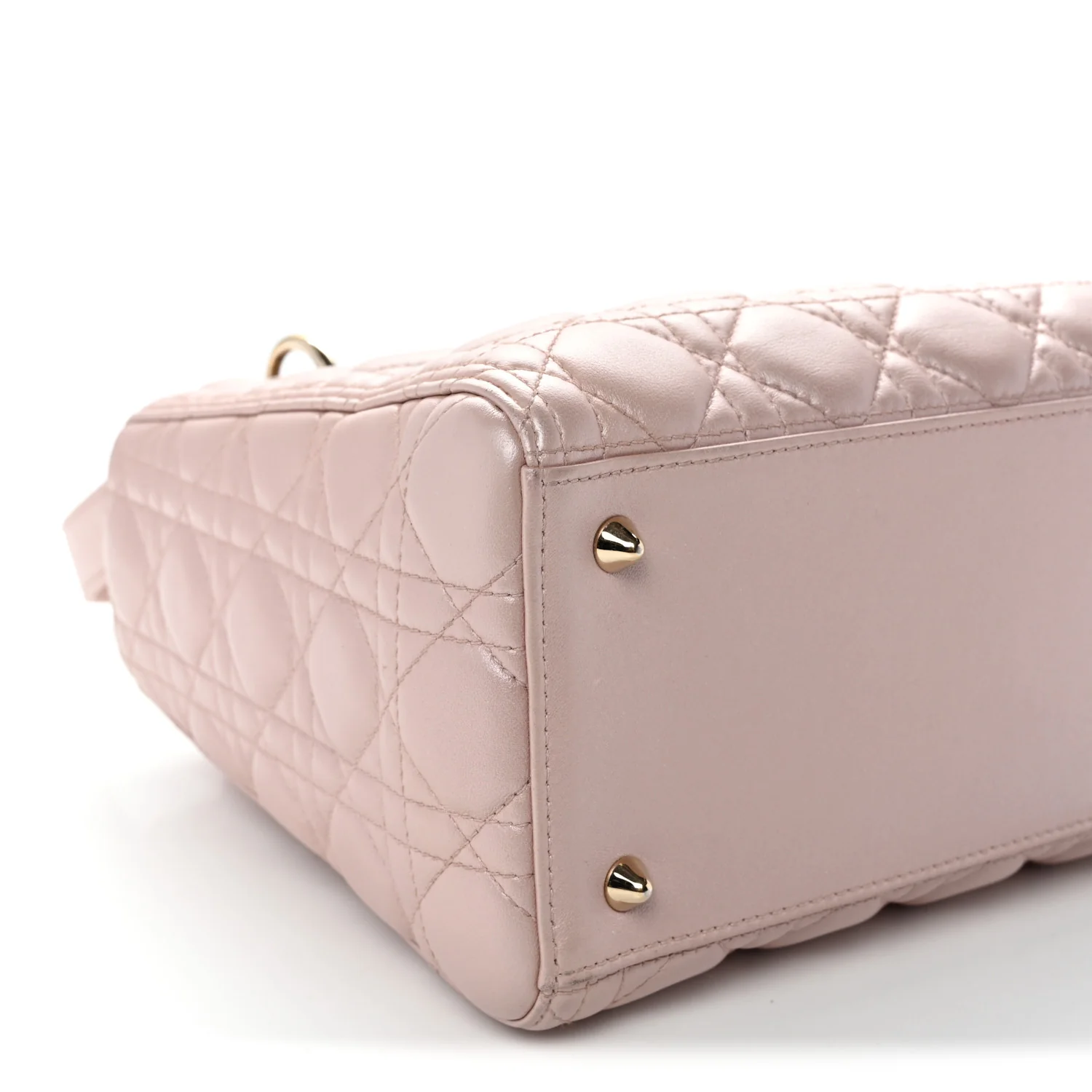 Pearly Lambskin Cannage Medium Lady Dior Lotus - Top Club