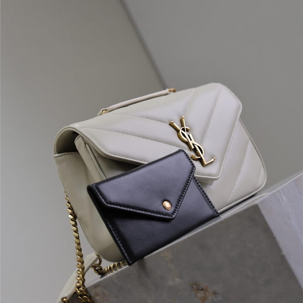 YSL LOULOU small in MATELASSE lambskin - Top Club