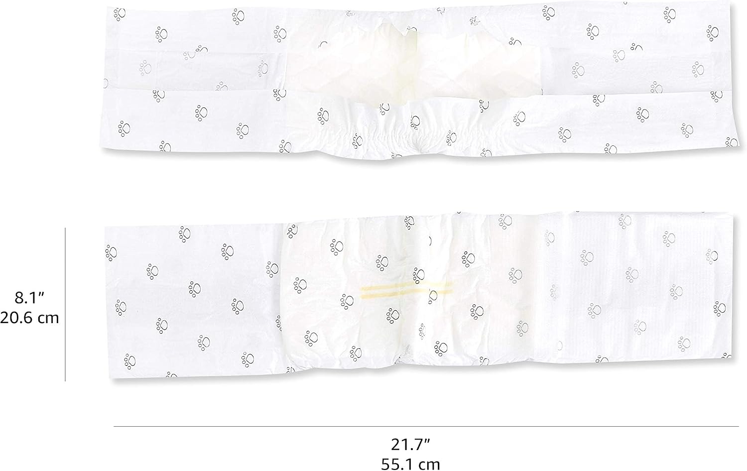 Disposable Male Dog Diapers With Wetness Indicator – Leakproof & Breathable, 50 Pack
