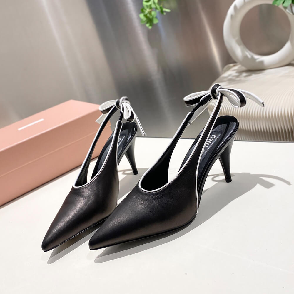 MiuMiu Nappa leather slingback pumps - Top Club