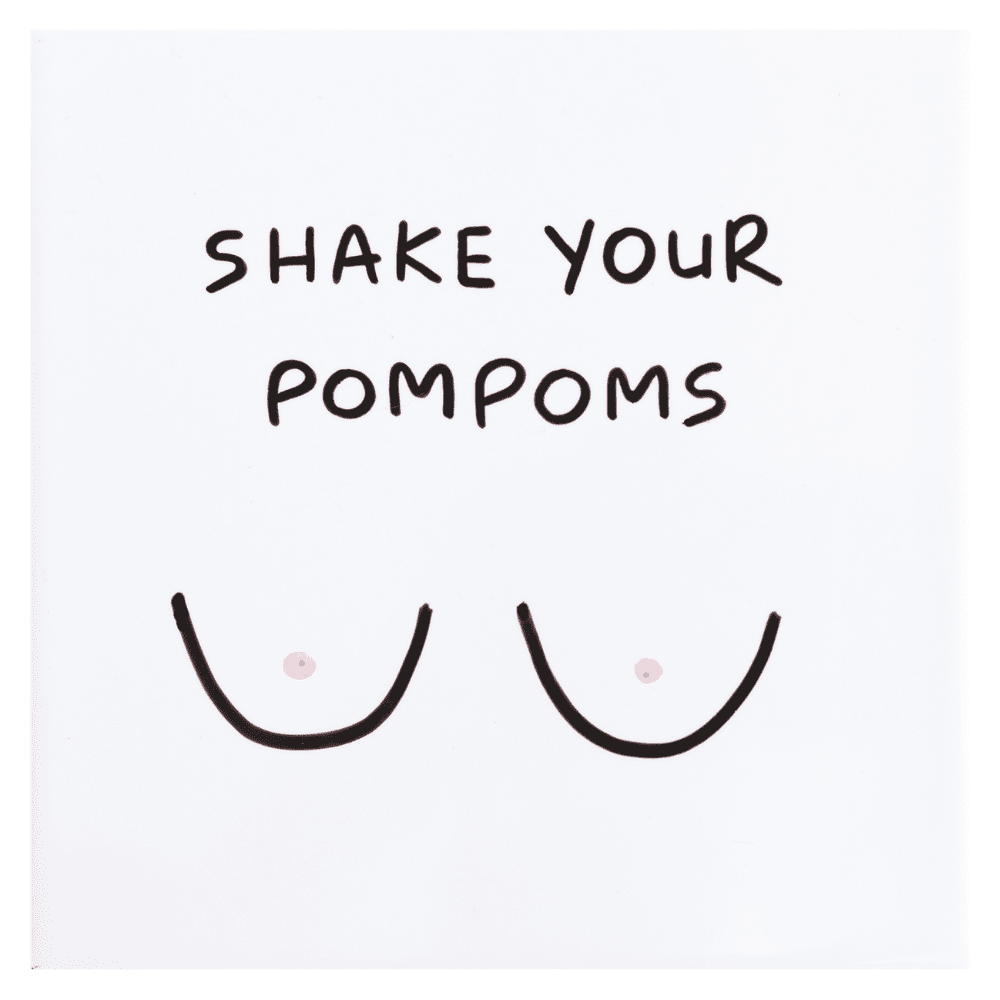 Wandtegel - Shake your pompoms
