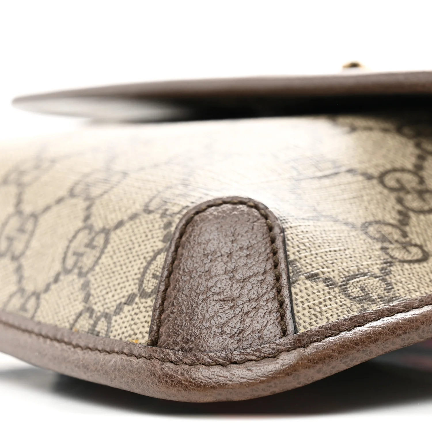 GG Supreme Monogram Neo Vintage Web Belt Bag Brown - Top Club