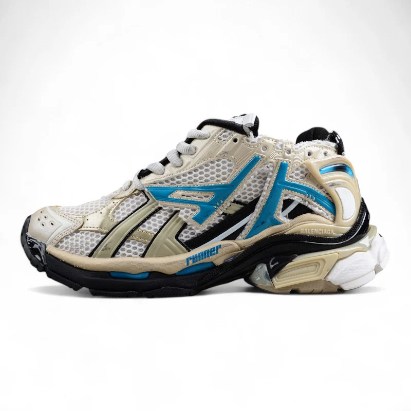 Balenciaga Runner – White/Beige/Blue - Sneaker Replica Workshop