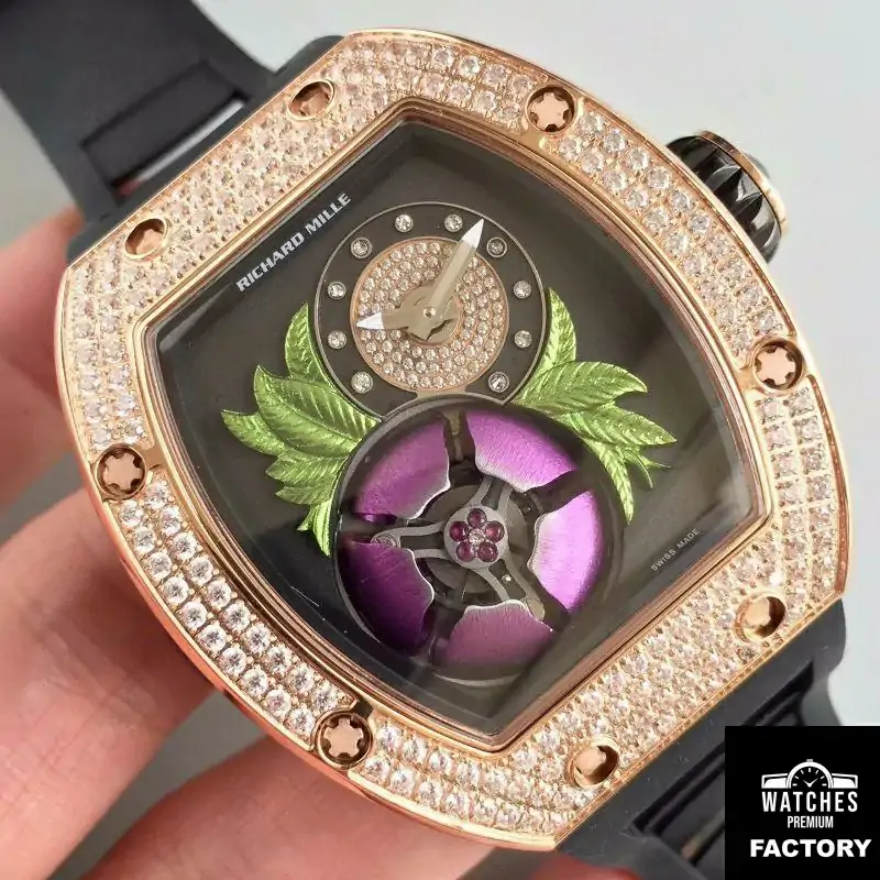 Richard Mille RM19-02 KV Factory Tourbillon Fleur Magnolia Dial