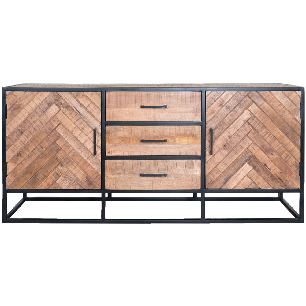 Dressoir Rune visgraat bruin