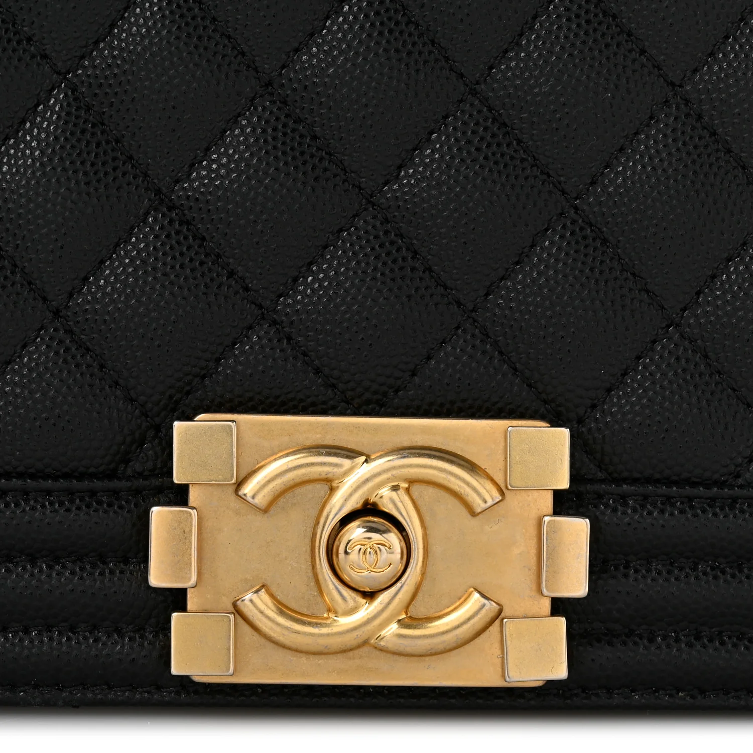 Caviar Quilted New Medium Boy Flap Black - Top Club