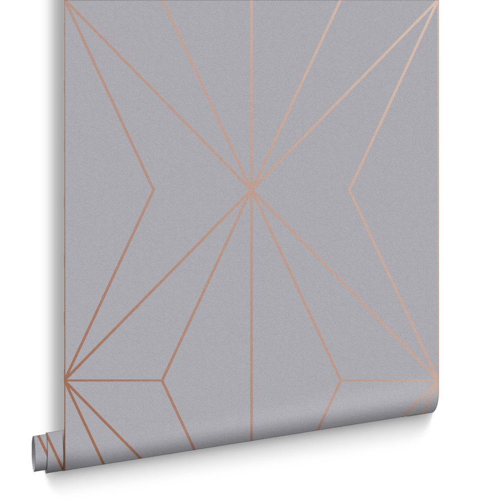 Graham & Brown  vliesbehang  Harmony Grey Rosegold Graham & Brown  vliesbehang  Harmony Grey Rosegold