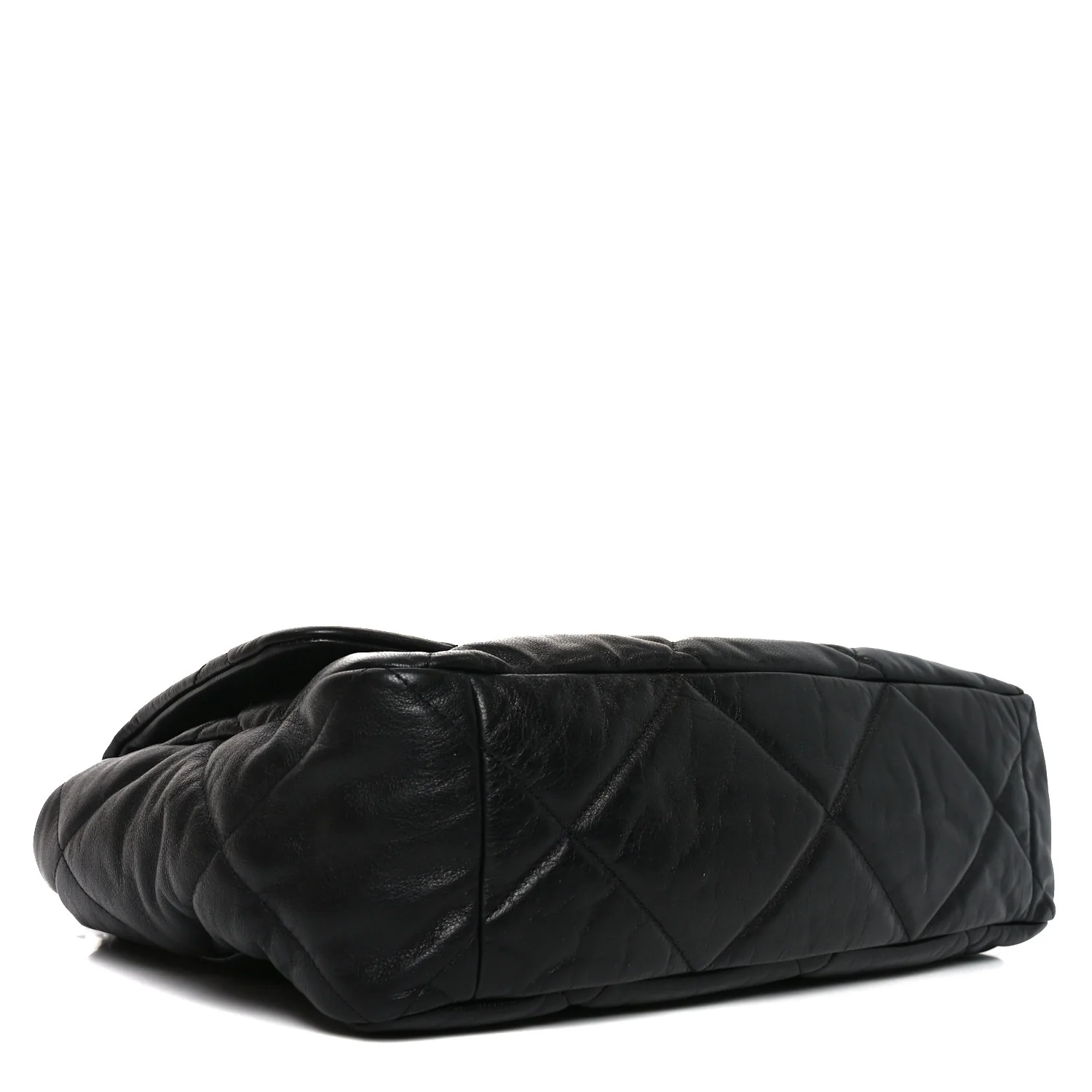 Goatskin Quilted Maxi Chanel 19 Flap Black - Top Club
