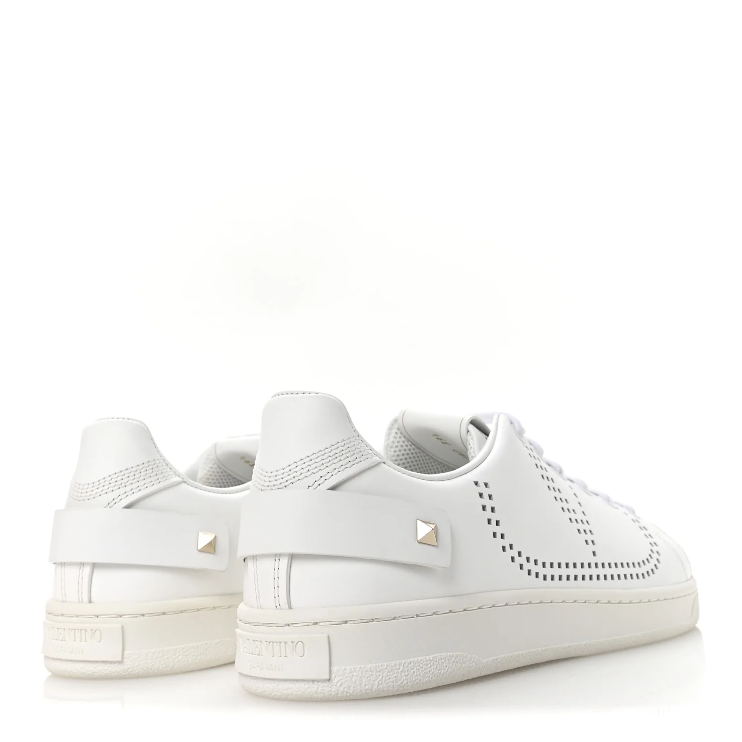 Calfskin Womens Backnet Sneakers 39.5 White - Top Club