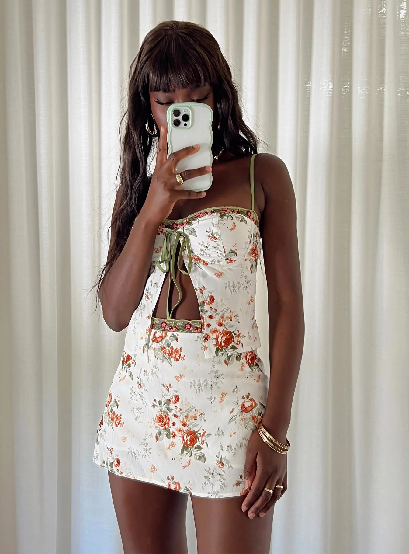 Ringa Rosey Mini Skirt Multi