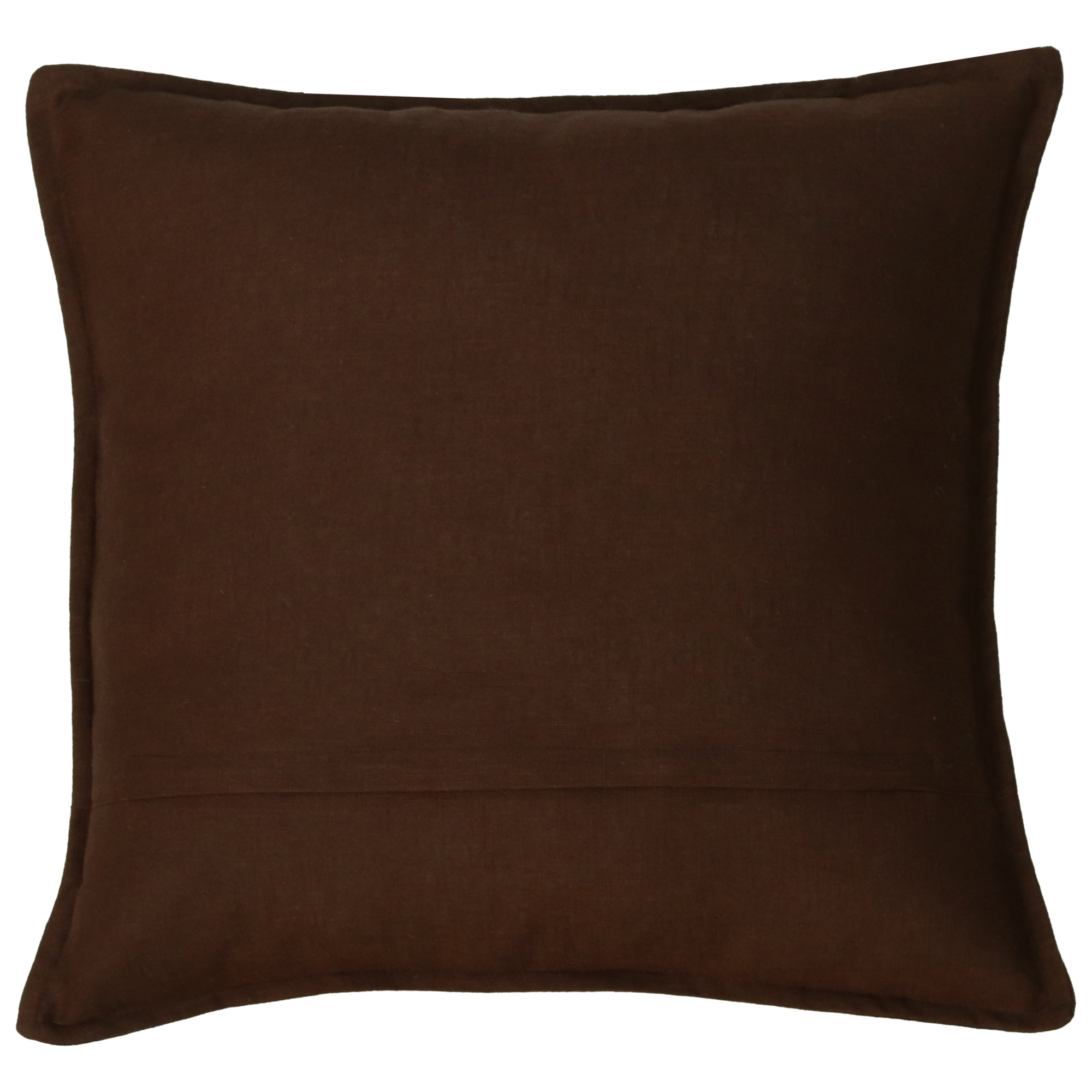 Sierkussen grof linnen d.chocolate 48x48 cm