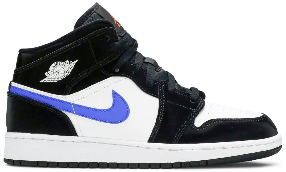 Air Jordan 1 Mid GS  Black Racer Blue  554725-084 - Sneaker Replica Workshop