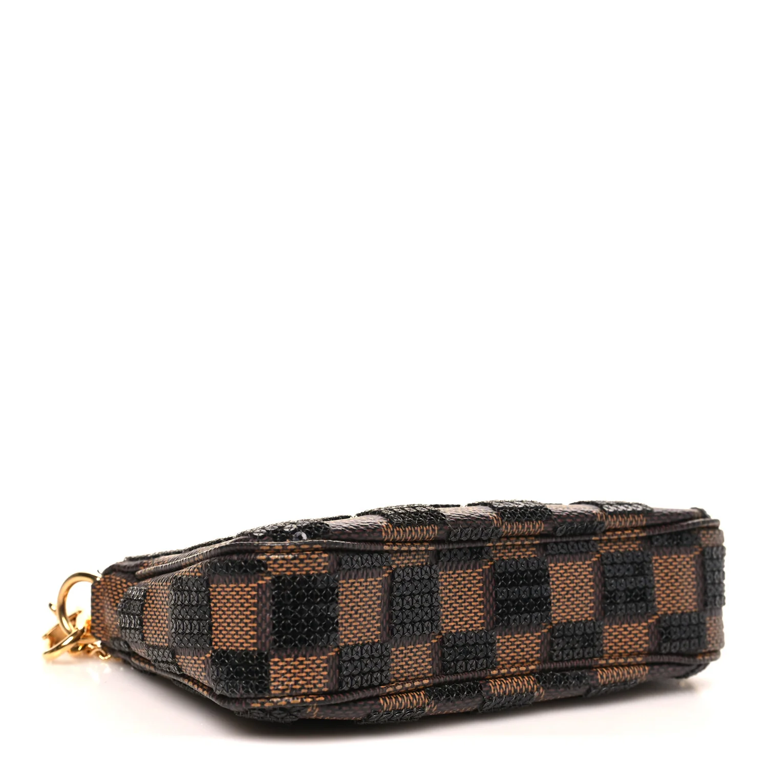 Damier Paillettes Mini Pochette Accessories Black - Top Club