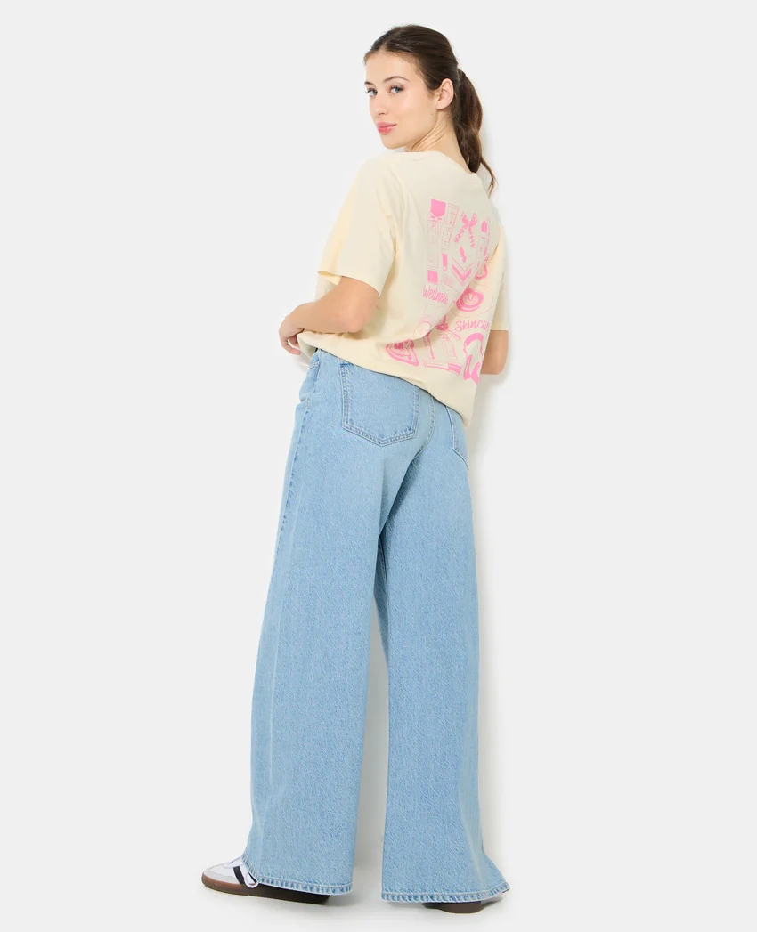 Pimkie T-shirt oversize avec print poitrine et dos