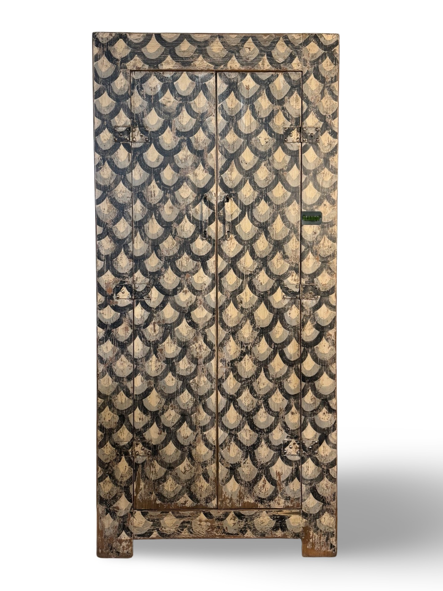 Kast 2 deurs zwart/beige Kast 2Dr zwart/beige Unieke