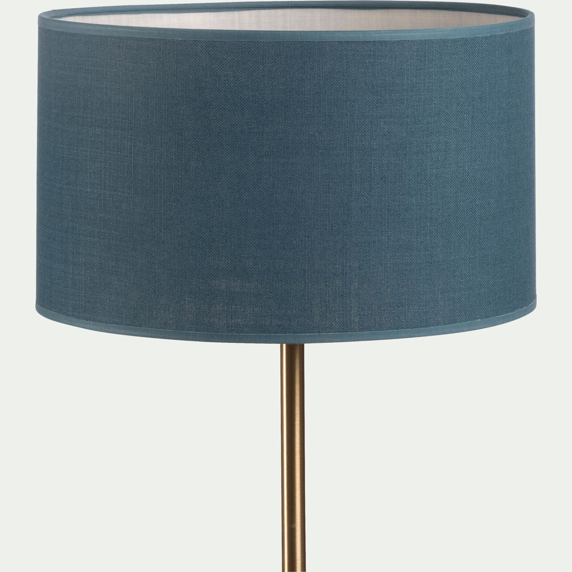 MISTRAL - Abat-jour cylindrique en tissu D30cm - bleu figuerolles
